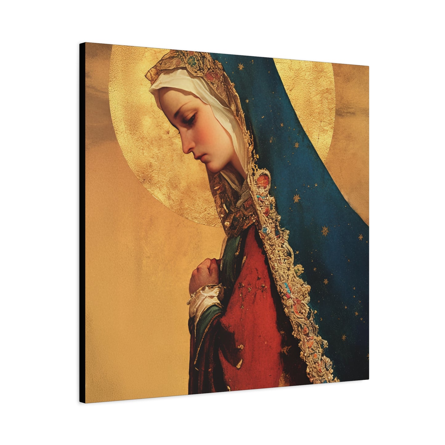 Our Lady of Mercy / Our Lady of Ransom - Multiple Sizes - Catholic Home art - Museum Wrapped Canvas - Sanctified Souls Print - Mother Mary
