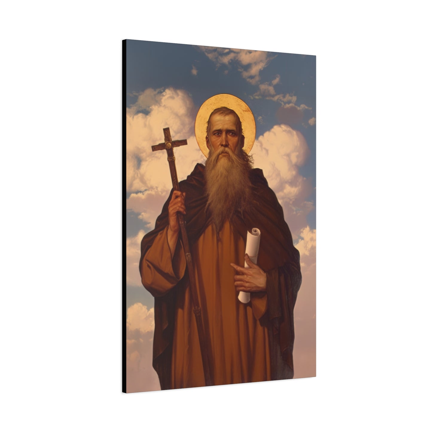 Saint Joannicus the Great / Loannikios of Mount Olympus - Gallery Wrapped Canvas - Print - Religious Art for your Home - Catholic Art Print