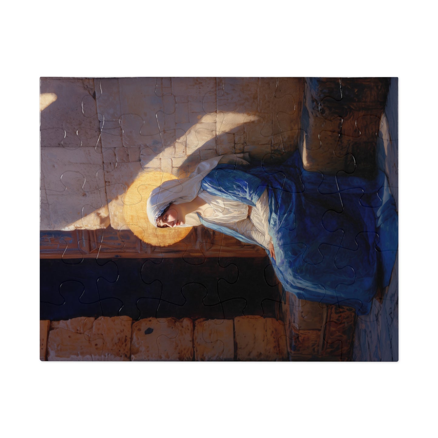 The Quiet Fiat That Split the Darkness, Mary's Yes - Puzzle & Keepsake Tin - Religious Jigsaw Puzzle (30, 110, 252, 500,1000-Piece)