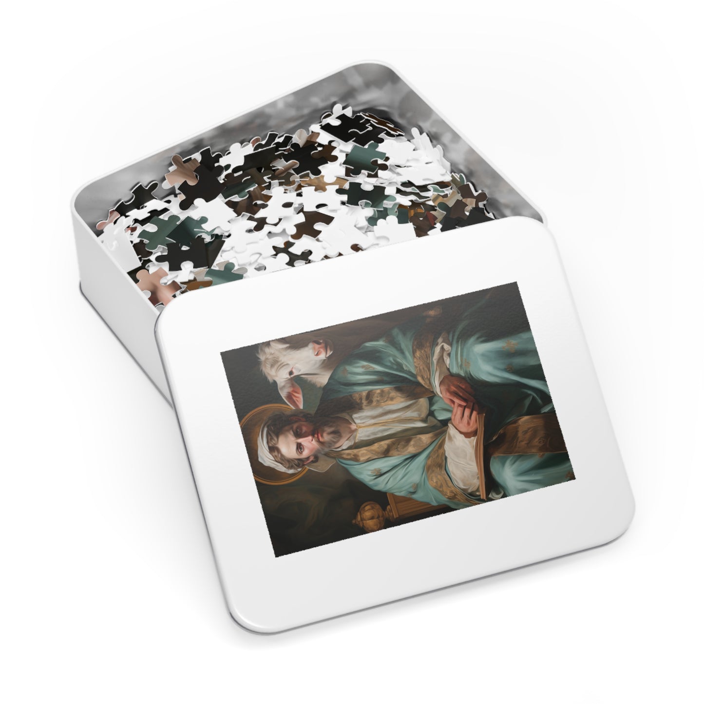 Saint Luke the Evangelist - Puzzle and Keepsake Tin - Jigsaw Puzzle (30, 110, 252, 500,1000-Piece) - Religious Puzzle