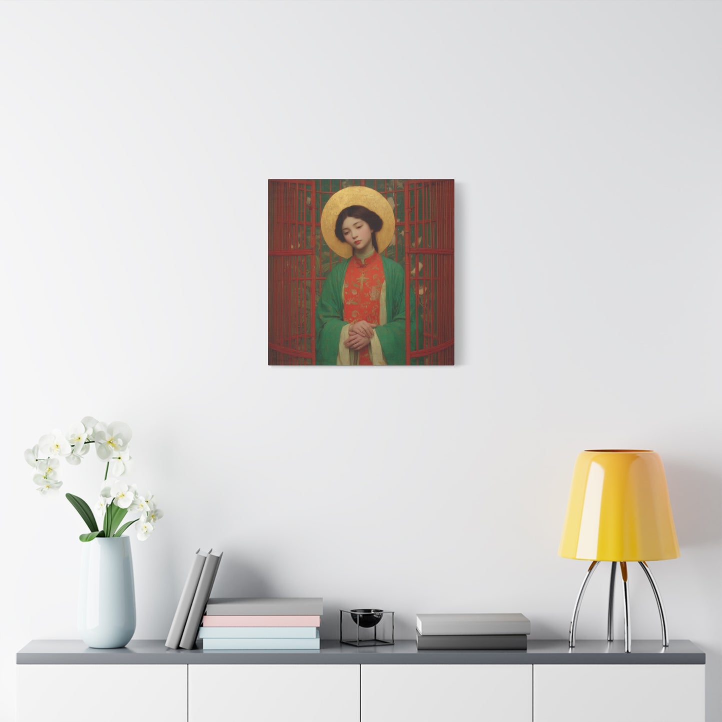 Saint Agnes Tsao Kou Ying -  Museum Wrapped Canvas - Sanctified Souls Print - Religious Art for your Home - Catholic Patron Saint Art