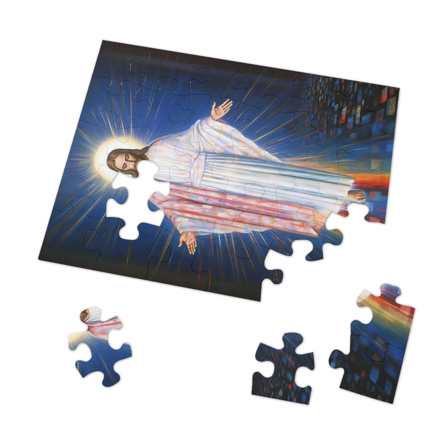 The Divine Christ - Puzzle and Keepsake Tin - Religious Jigsaw Puzzle (30, 110, 252, 500,1000-Piece) - Religious Puzzle
