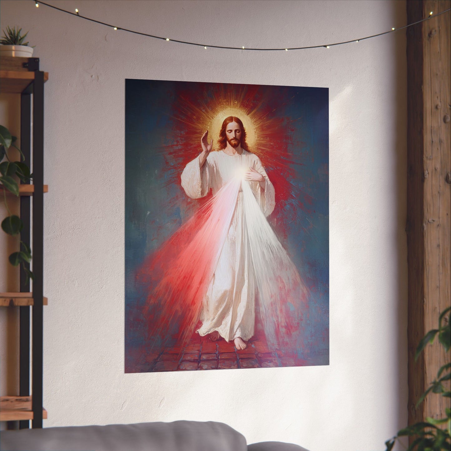 The Divine Mercy - Our Lord Jesus Christ  - Sanctified Souls Print - Multiple Sizes - Premium Matte Vertical Posters