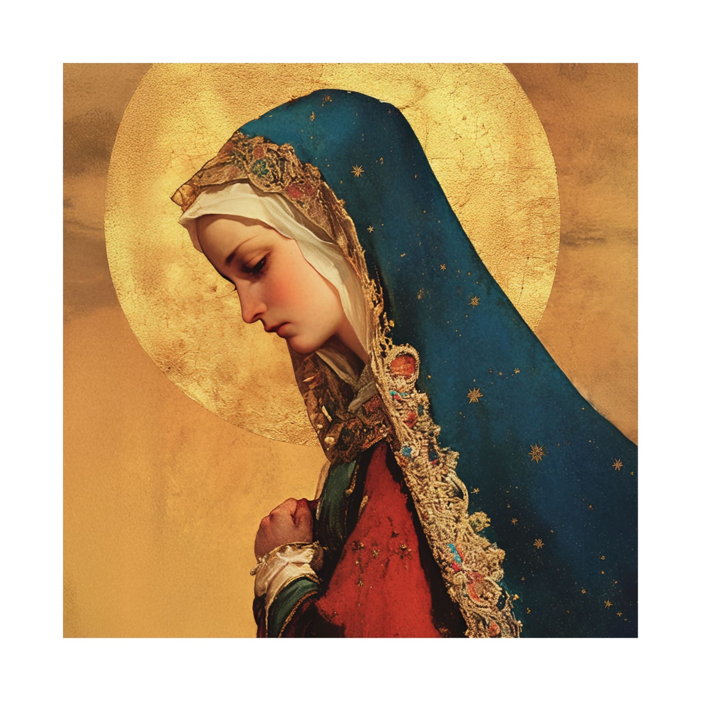 Our Lady of Mercy / Our Lady of Ransom -  Catholic Art - Multiple Sizes - Premium Posters - Catholic Art - Christian Home - Mother Mary