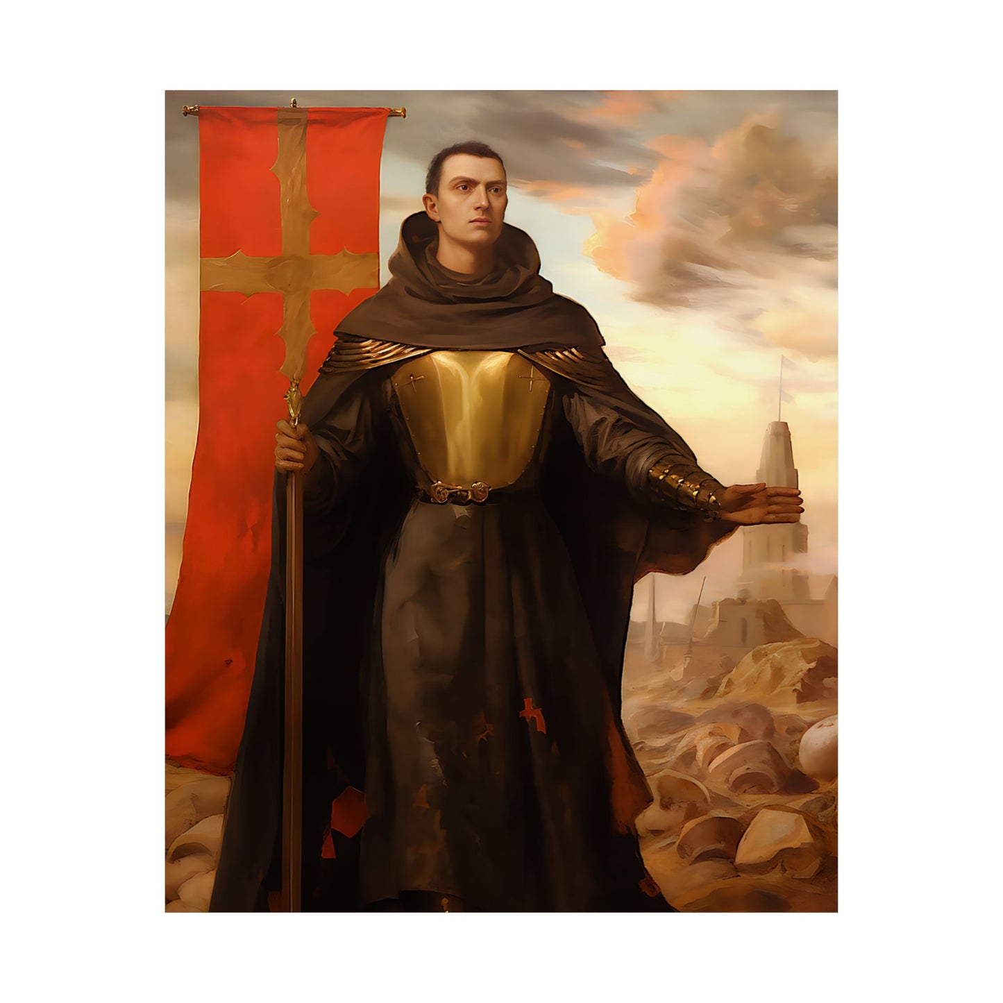 Saint John of Capistrano - Sanctified Souls Print - Multiple Sizes - Premium Matte Vertical Posters