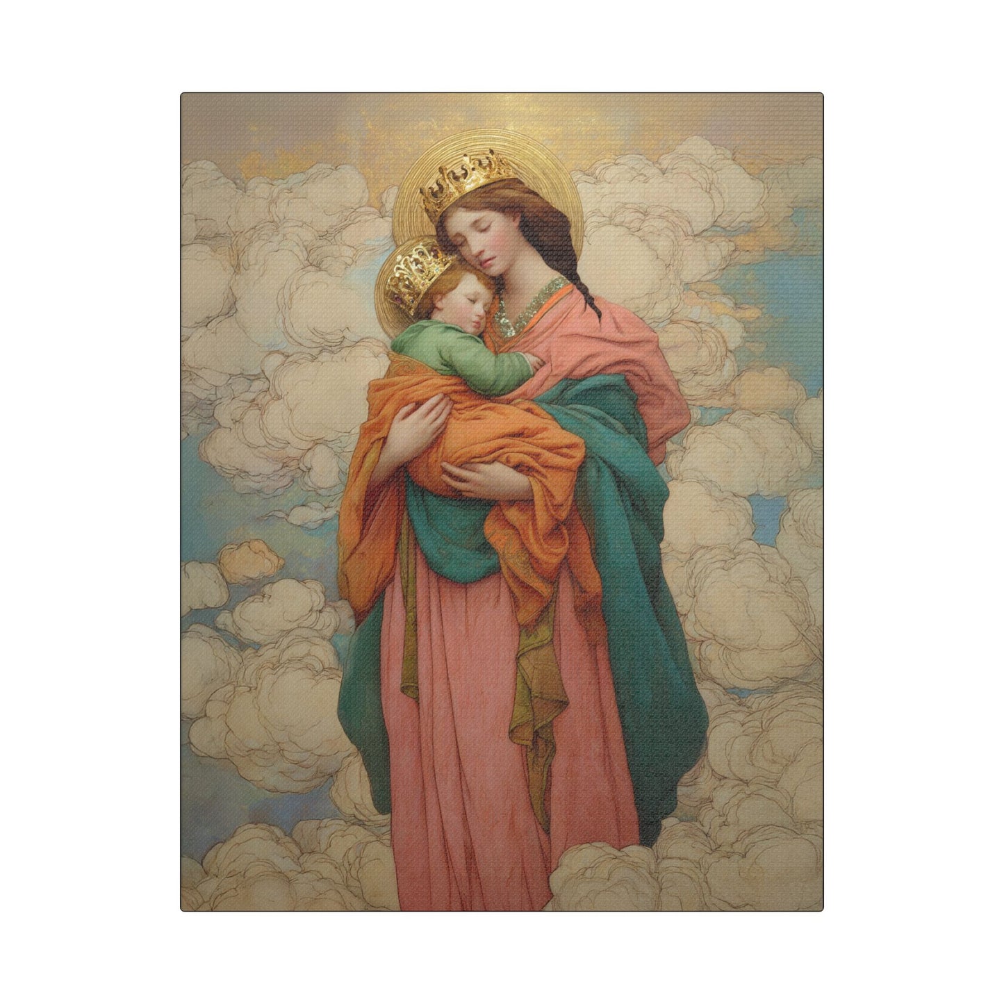 Our Lady of Perpetual Help -  Museum Wrapped Canvas Print - Multiple Sizes - Catholic Home art Matte Canvas