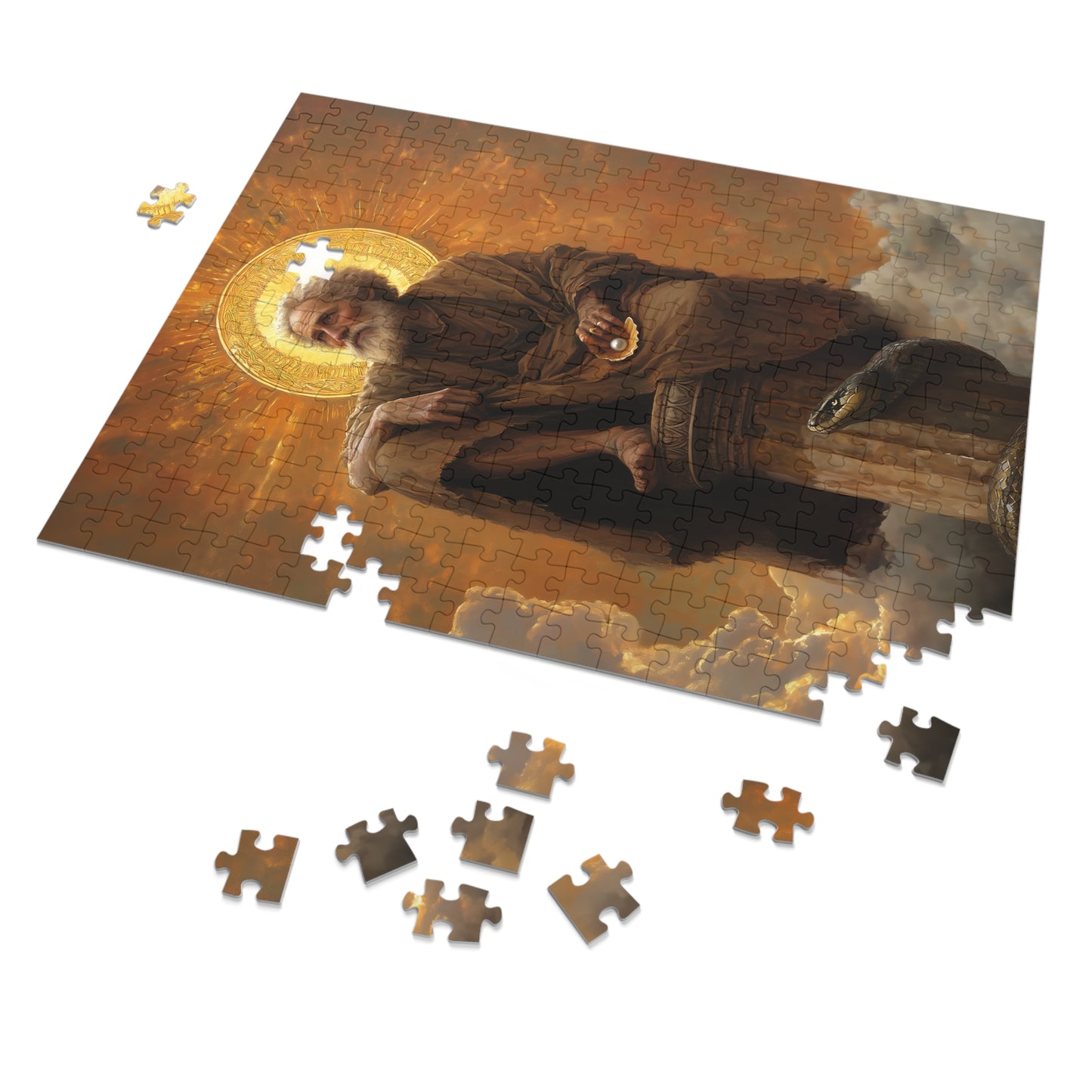 Saint Simeon Stylites - Puzzle and Keepsake Tin - Religious (30, 110, 252, 500,1000) - Religious Puzzle - Gifts for Catholic Families