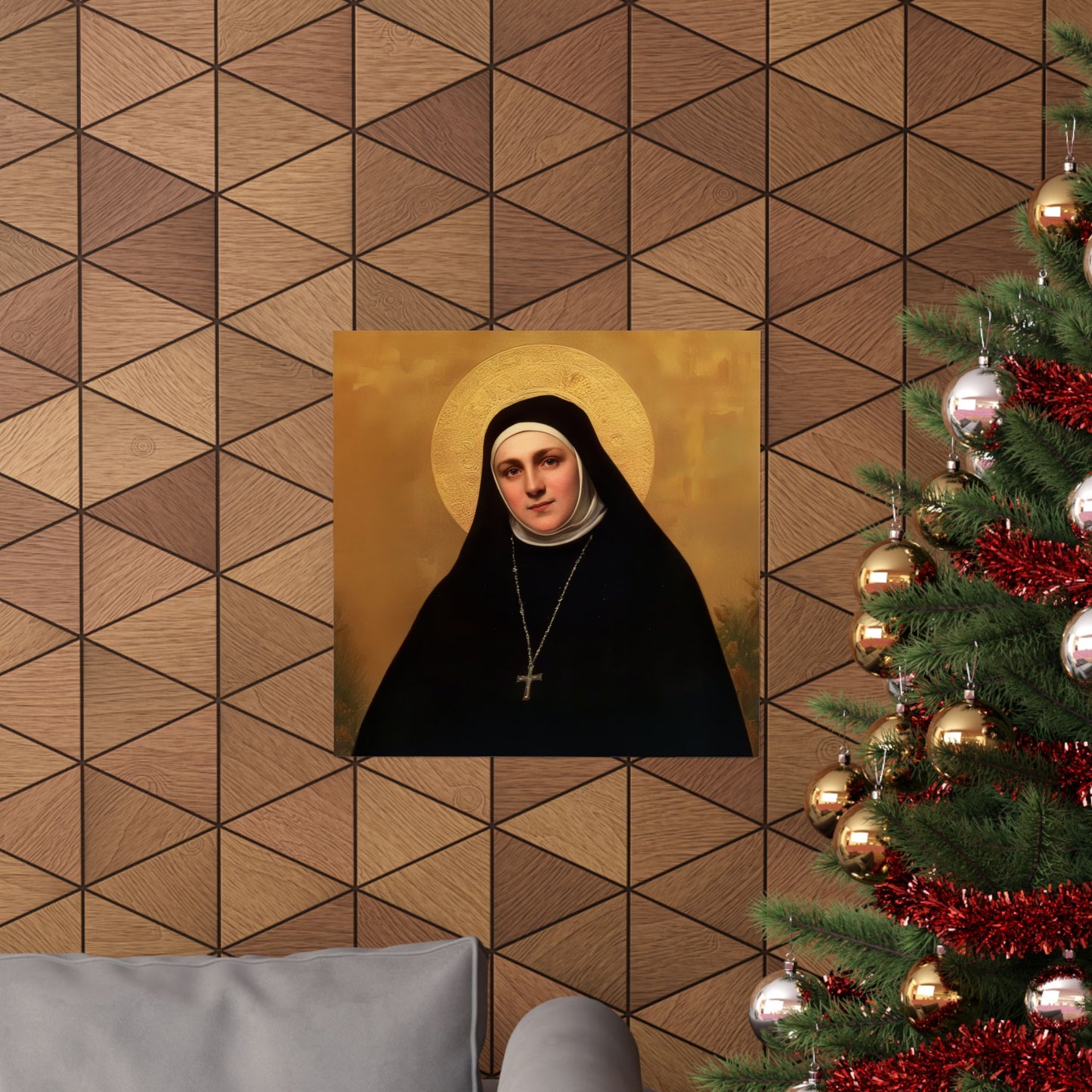 Saint Geltrude Caterina Comensoli - Sanctified Souls Print - Multiple Sizes - Premium Matte Vertical Posters