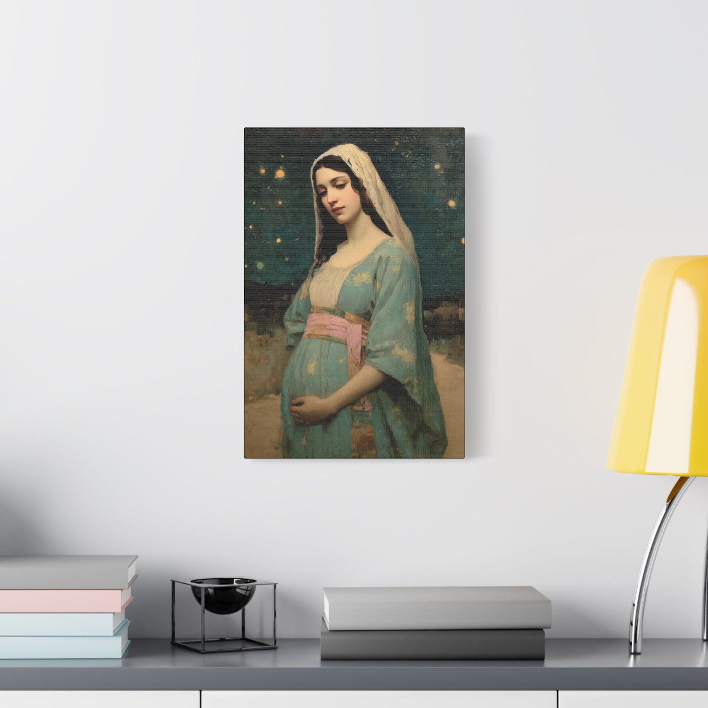 Our Lady of 'O' - Our Lady of Expectation - Mother Mary - Marian Art - Gallery Wrapped Canvas - Print - Catholic Art Print