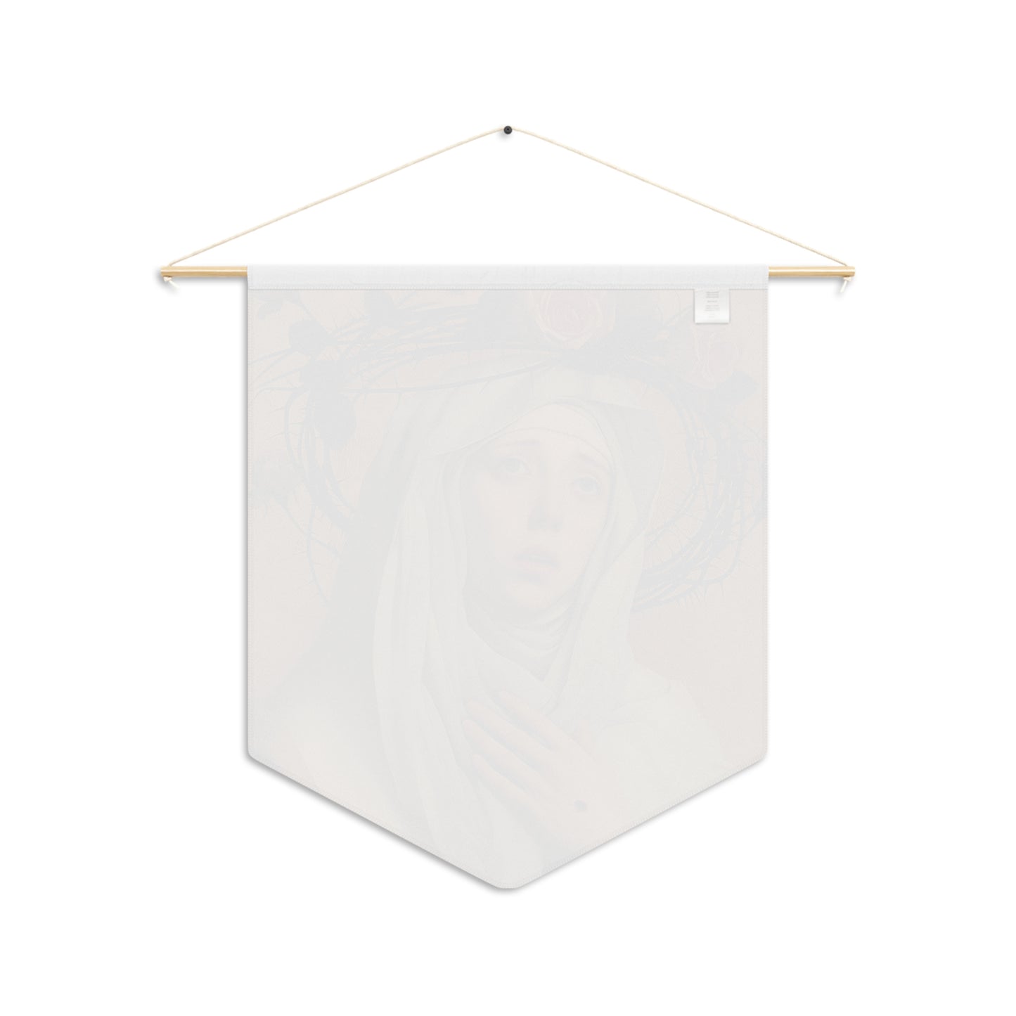Saint Catherine de Ricci Wall Banner / Wall Hanging - Prayer room art - Catholic Home Art - Large Saint Art for your home - 18" x 21"