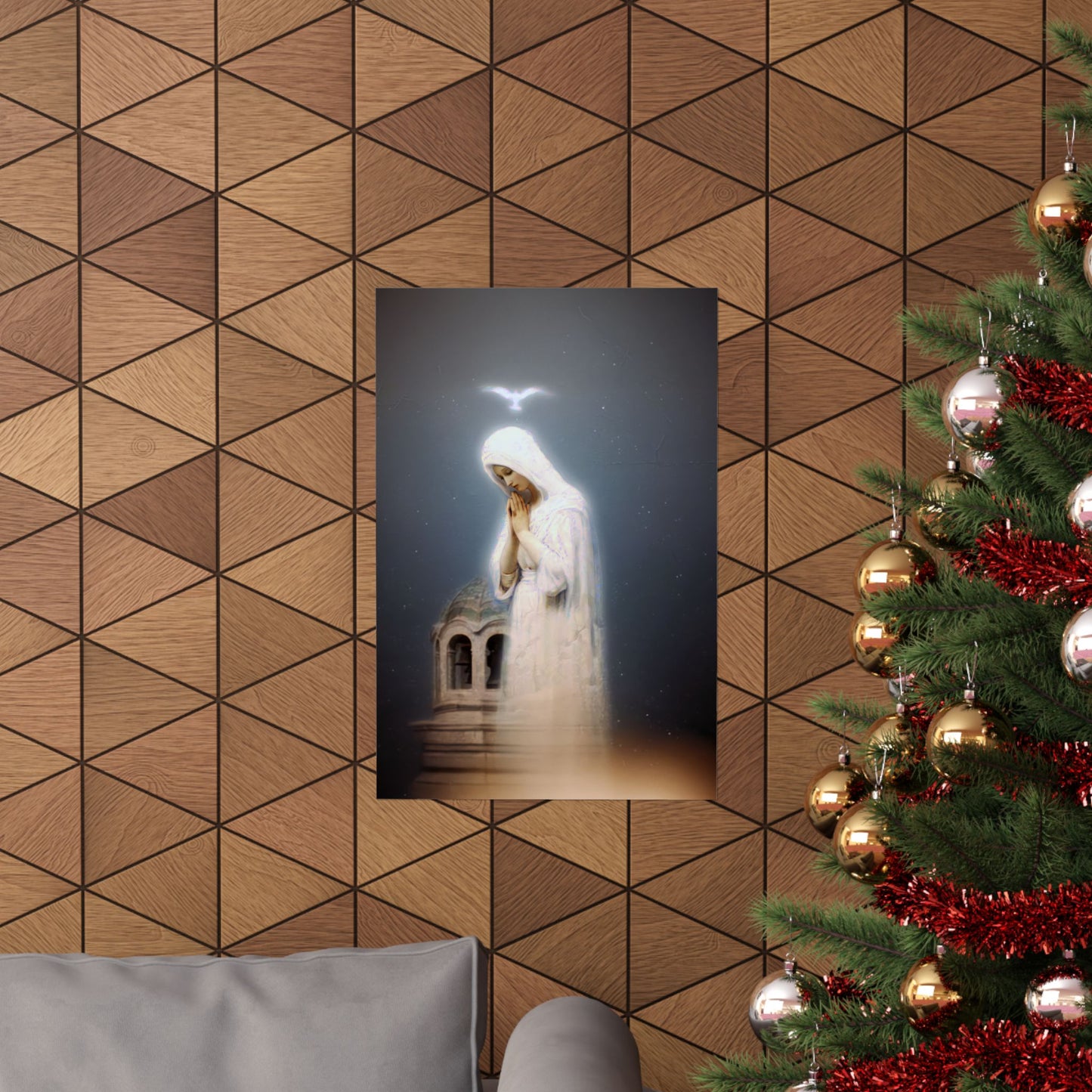 Our Lady of Zeitoun - Mother Mary Print - Marian Art - Sanctified Souls Print - Multiple Sizes - Premium Vertical Posters
