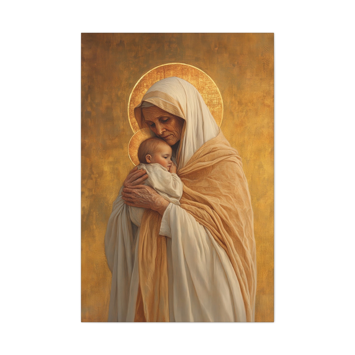 Saint Anna the Prophetess - Museum Wrapped Canvas - Print - Religious Art for your Home - Christian print - Prayer Room Art - Catholic