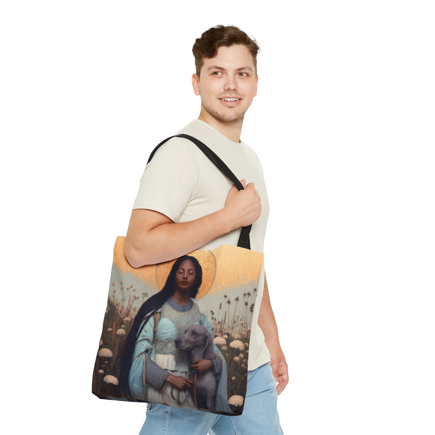 Saint Quiteria - Tote Bag - Large Medium Small Faith Art Bag - Catholic Faith Purse