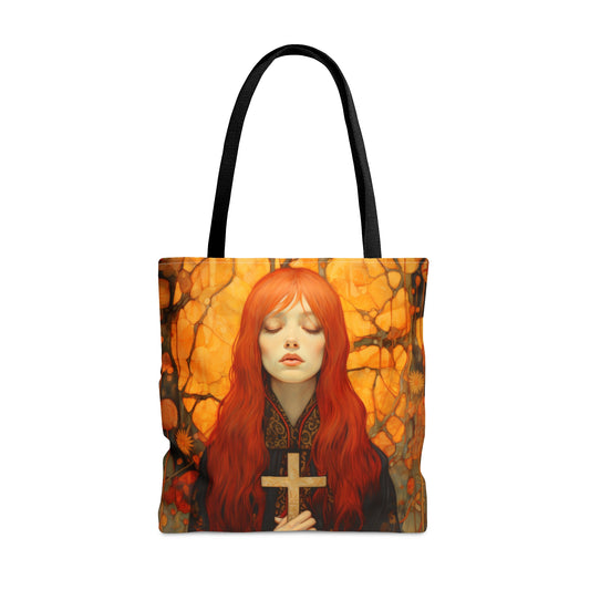 Saint Mary Magdalene Tote Bag - Large Medium Small Faith Art Bag - Catholic Faith Purse - Double Sided - Religious Art Purse
