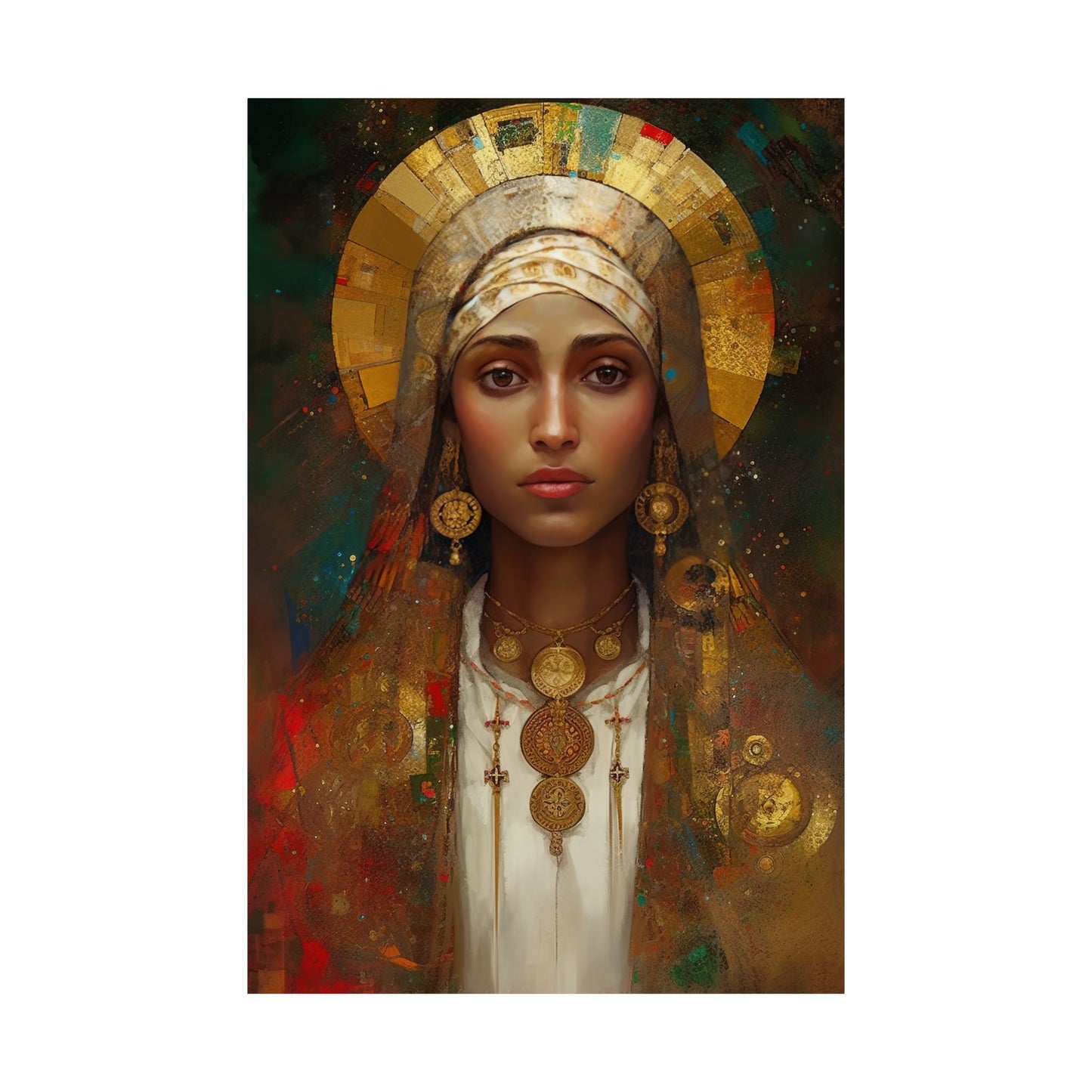 Saint Julia of Carthage - Sanctified Souls Print - Multiple Sizes - Premium Matte Vertical Posters