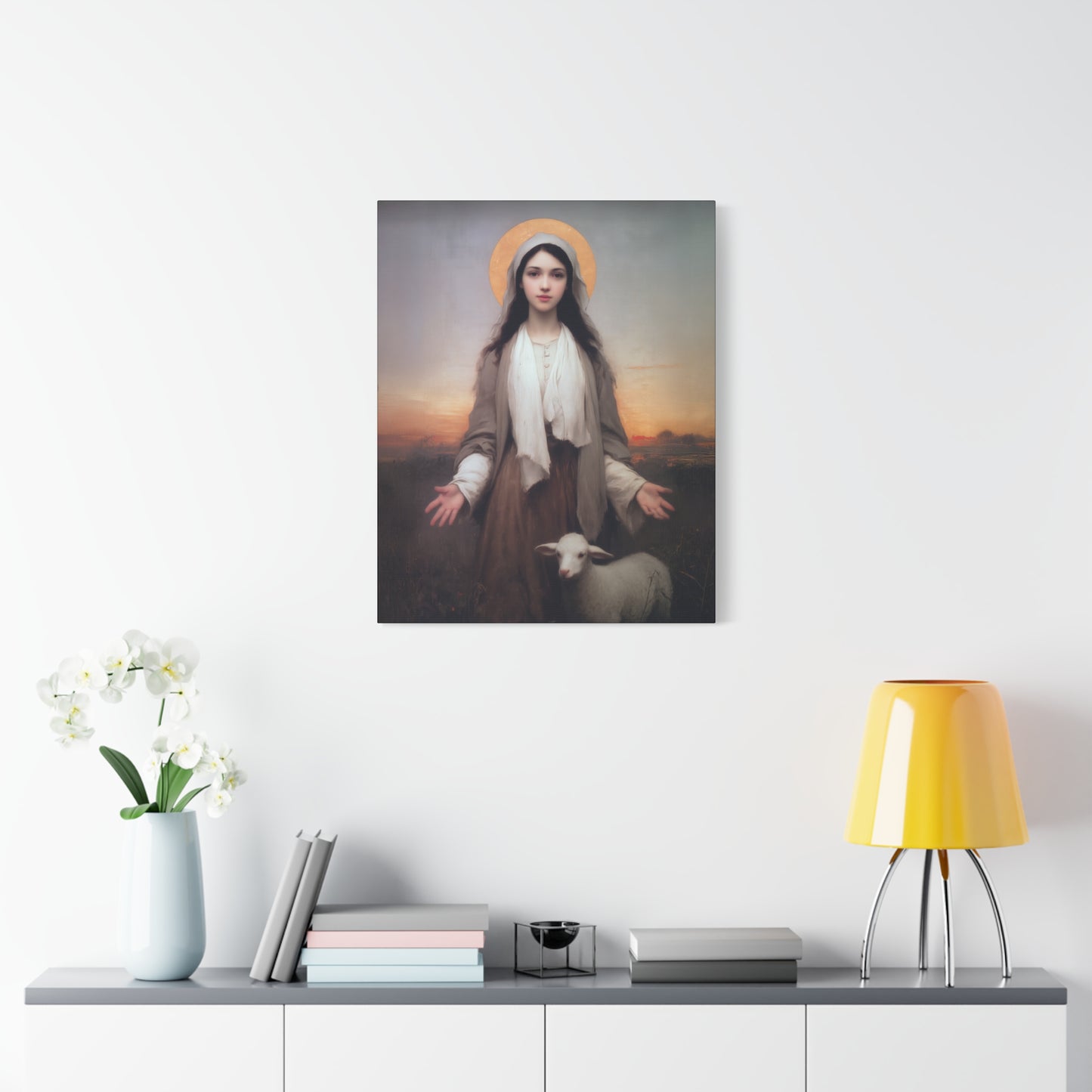 Saint Germaine Cousin - Gallery Wrapped Canvas - Print - Religious Art for your Home - Catholic Art