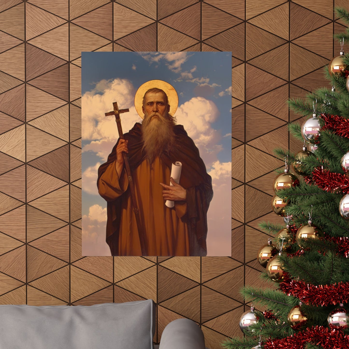 Saint Joannicus the Great / Loannikios of Mount Olympus - Sanctified Souls Print - Multiple Sizes - Premium Matte Vertical Posters