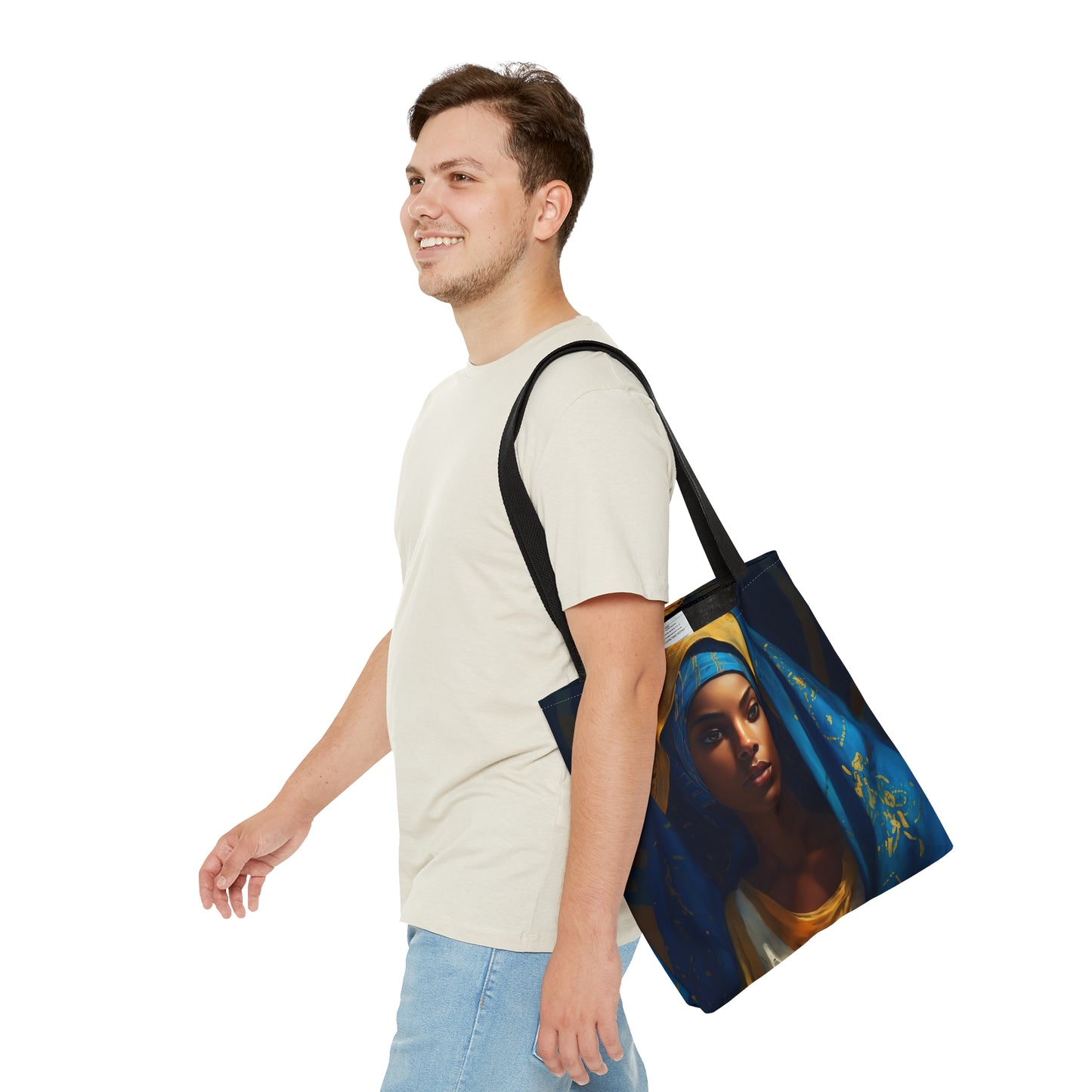 Mary the Blessed Virgin Tote Bag - Catholic faith inspired carry-all purse - day to day bag - Mary the Blessed Virgin - Double Sided