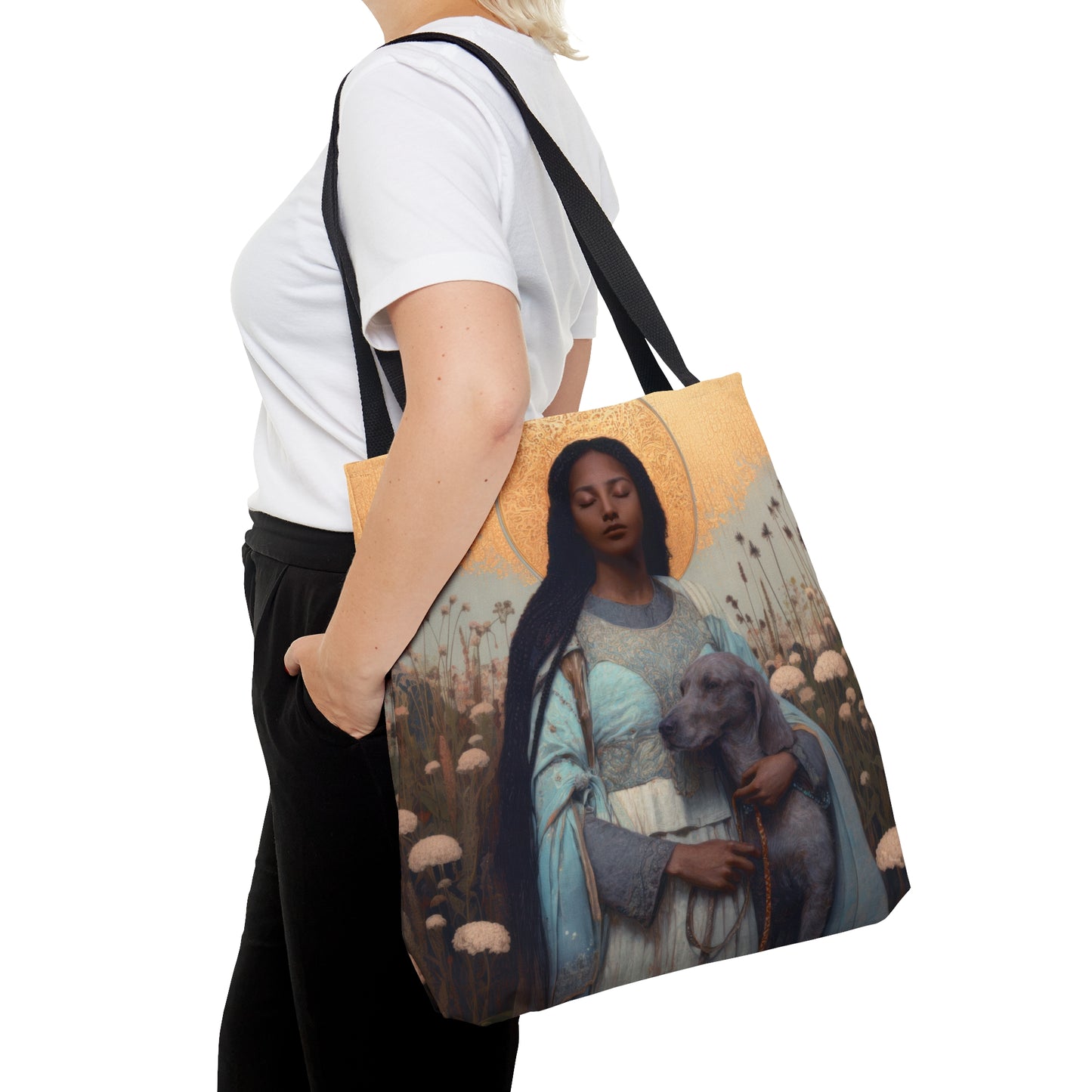 Saint Quiteria - Tote Bag - Large Medium Small Faith Art Bag - Catholic Faith Purse