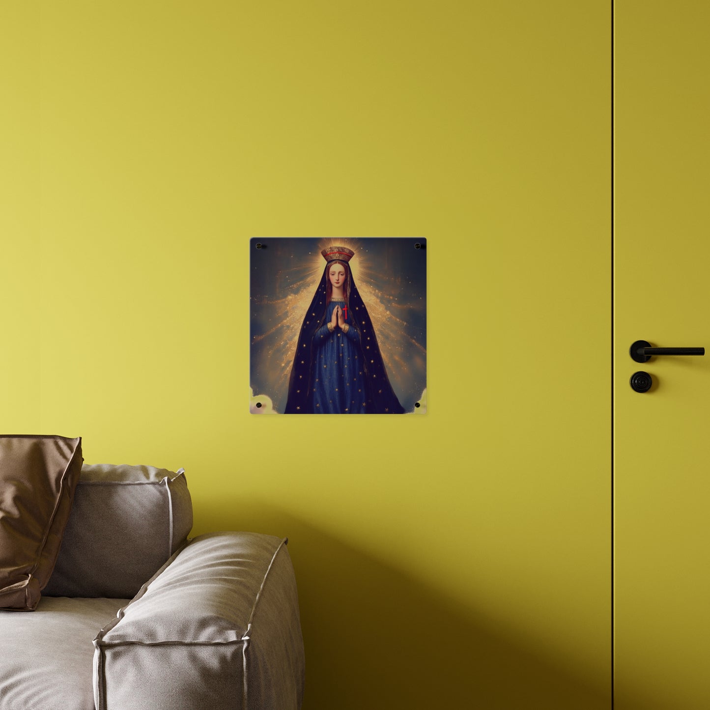 Our Lady of Pontmain Wall Art Panel - Ready to Hang Acrylic Print - Catholic Saint Art - Patron Saint Print - Mother Mary Art