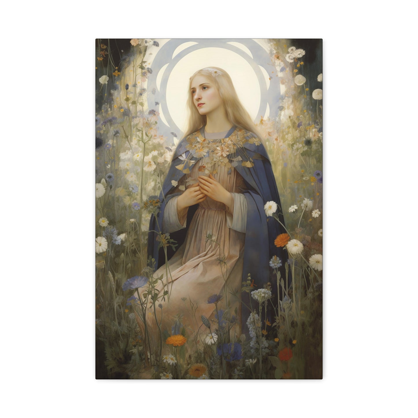 Saint Hildegard of Bingen - Museum Wrapped Canvas - Sanctified Souls Print - Religious Art for your Home