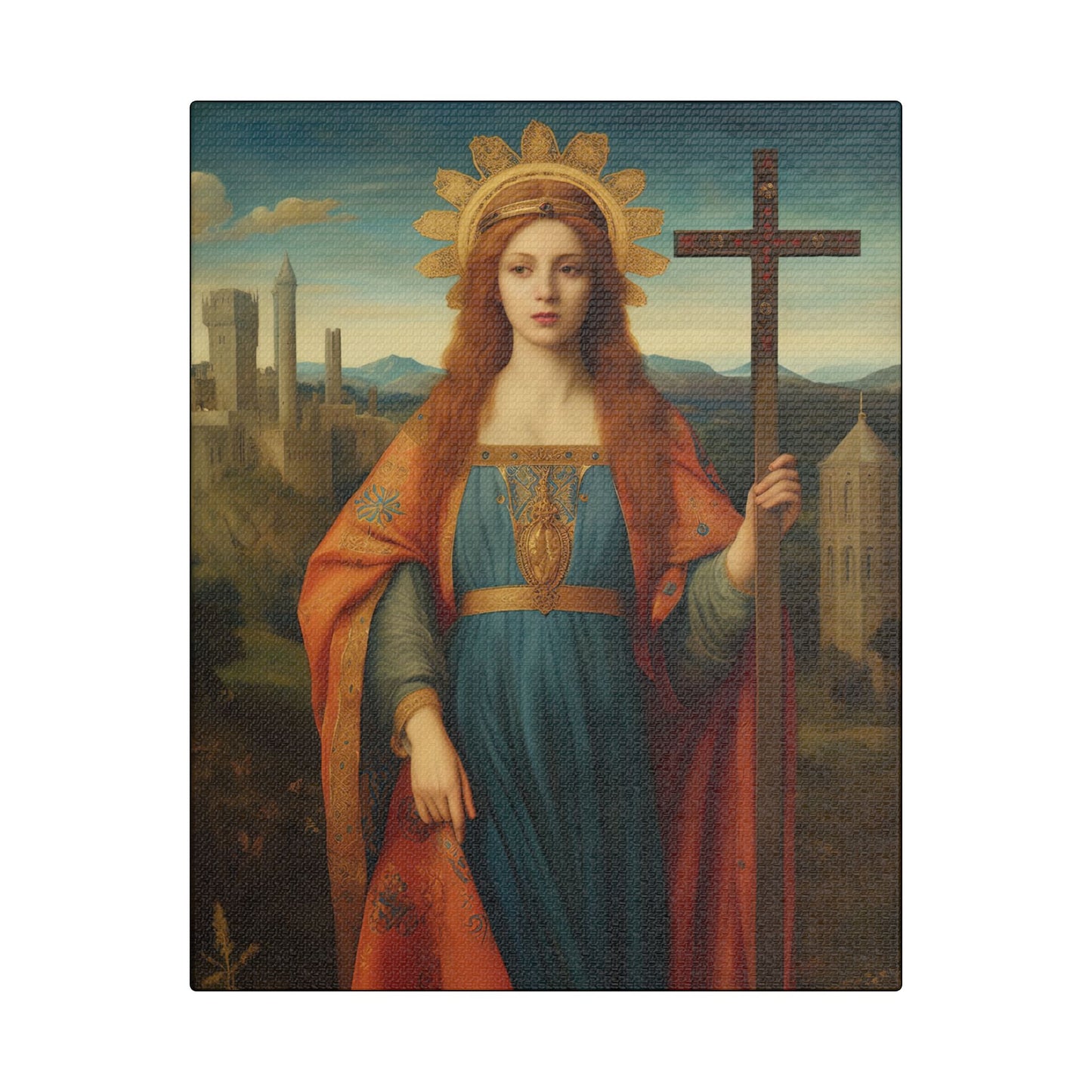 Saint Helena Canvas Print - Multiple Sizes - Catholic Home art - Museum Wrapped Canvas - Sanctified Souls Print