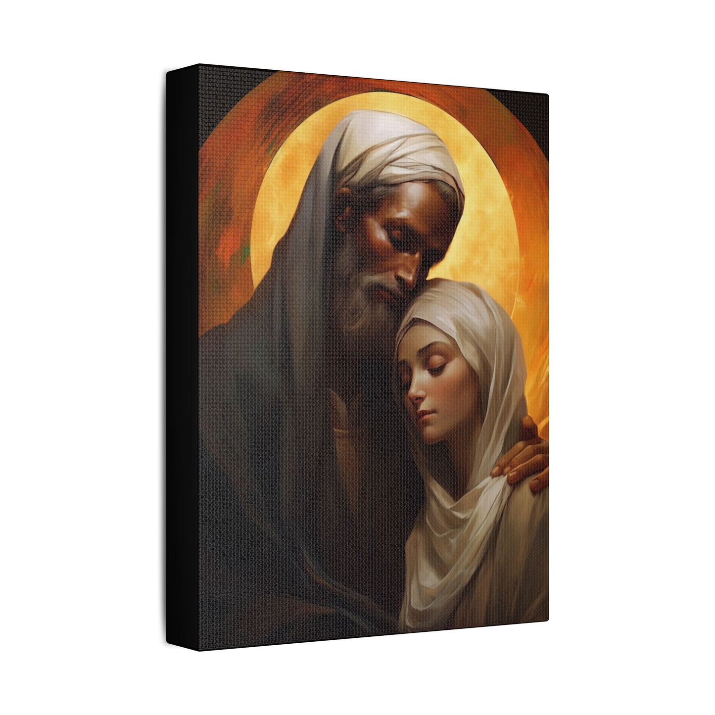 Saint Joachim and Saint Anne Canvas Print - Multiple Sizes - Catholic Home art - Museum Wrapped Canvas - Sanctified Souls Print