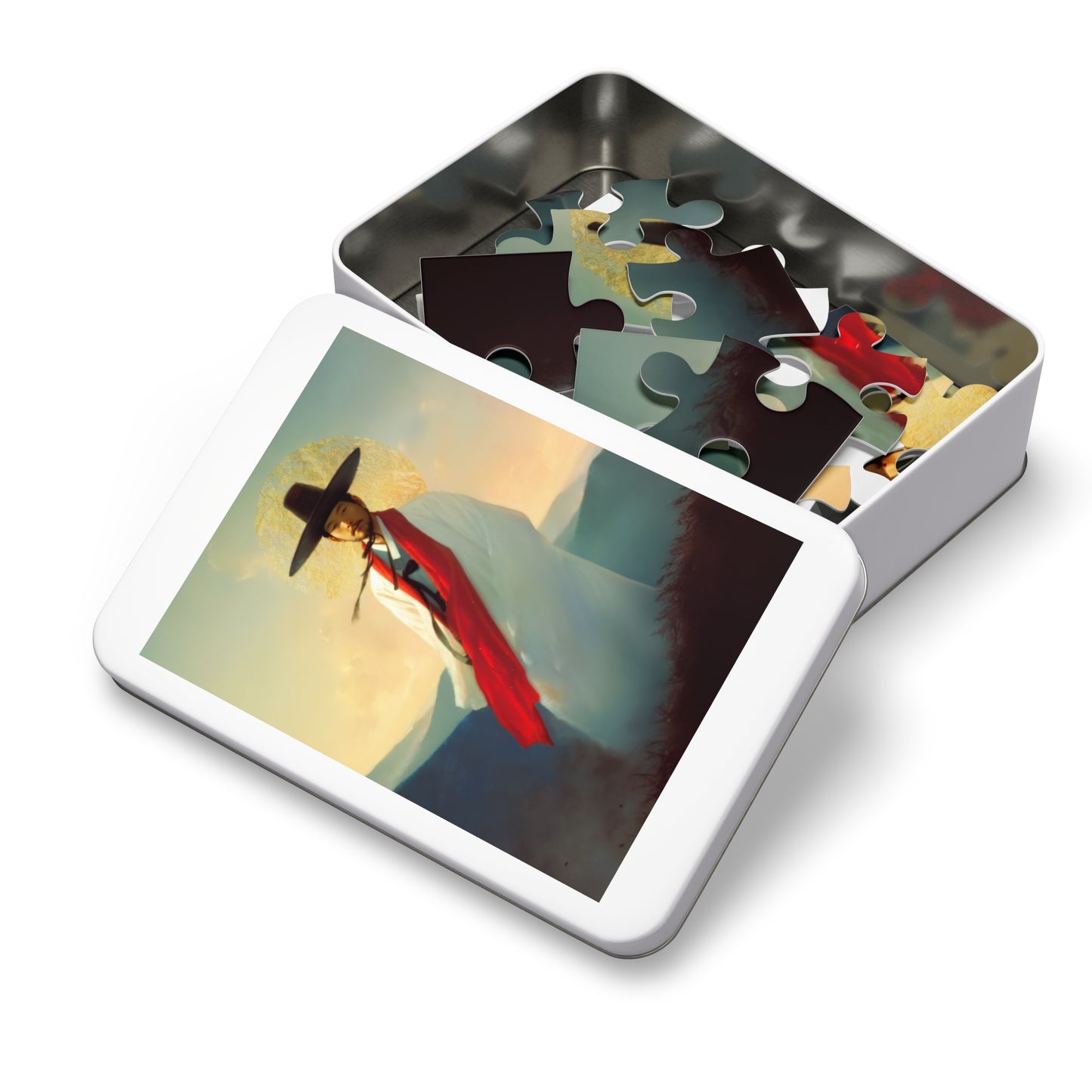 Saint Andrew Kim Taegon - Puzzle and Tin - Religious Jigsaw Puzzle (30, 110, 252, 500,1000) - Gift Catholic Families - Martyr of the Church