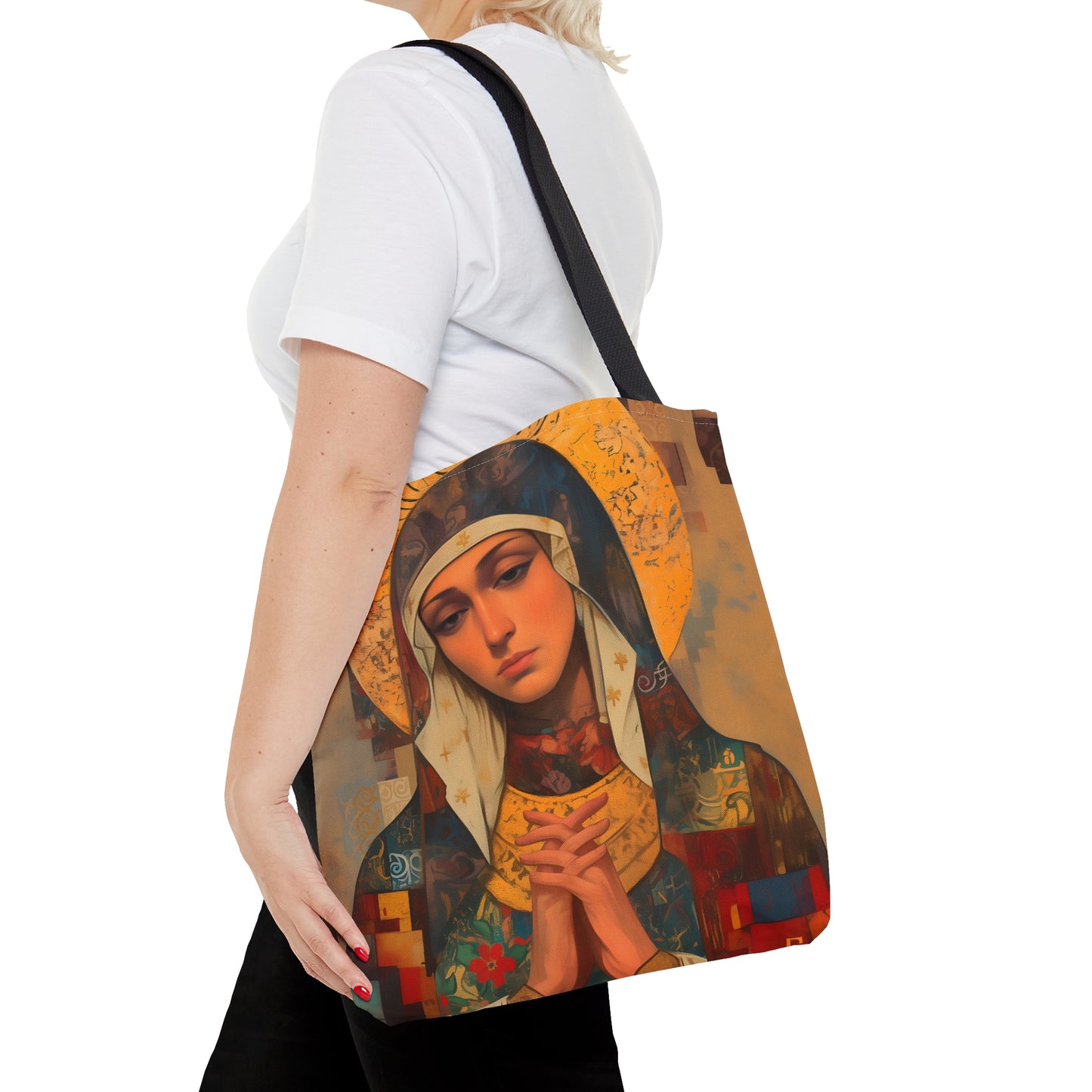 Virgin Mary - Holy Mother of Grace Tote Bag - Large Medium Small Faith Art Bag - Catholic Faith Purse - Religious Carry All