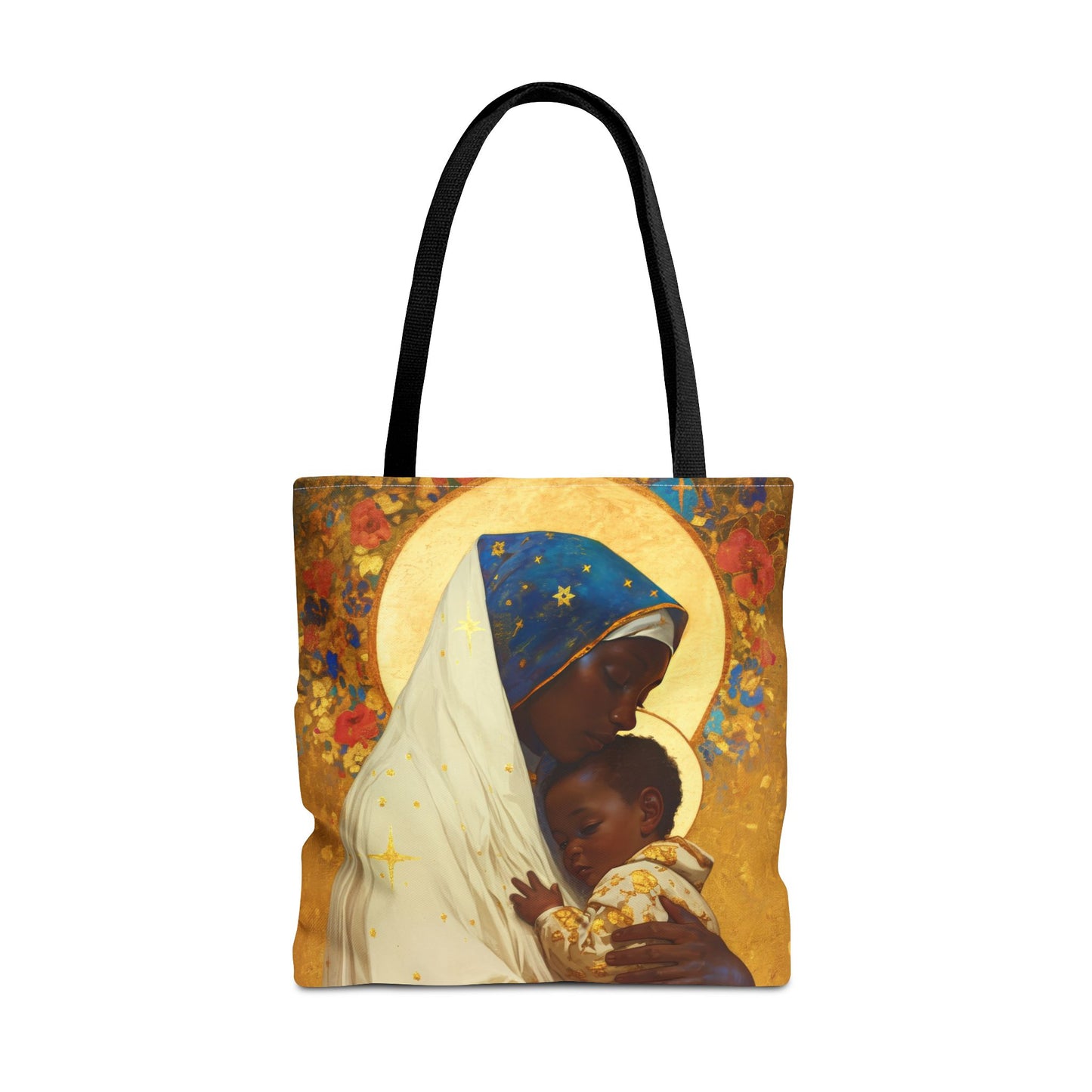 Queen of Peace and Love- Our Lady of Kibeho's Message Tote Bag - Large Medium Small Faith Art Bag - Catholic Faith Purse - Religious