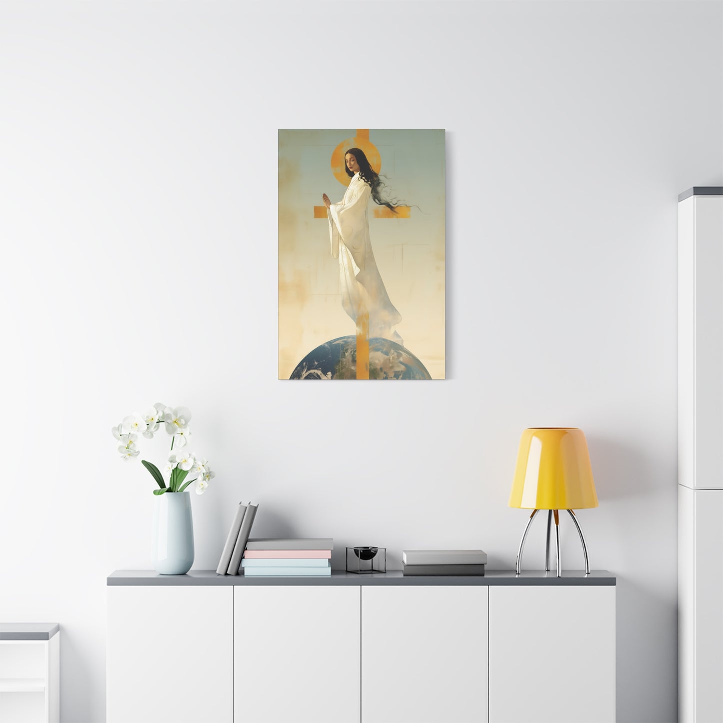 Our Lady of Akita - Mother Mary - Gallery Wrapped Canvas - Print - Religious Art for your Home - Catholic