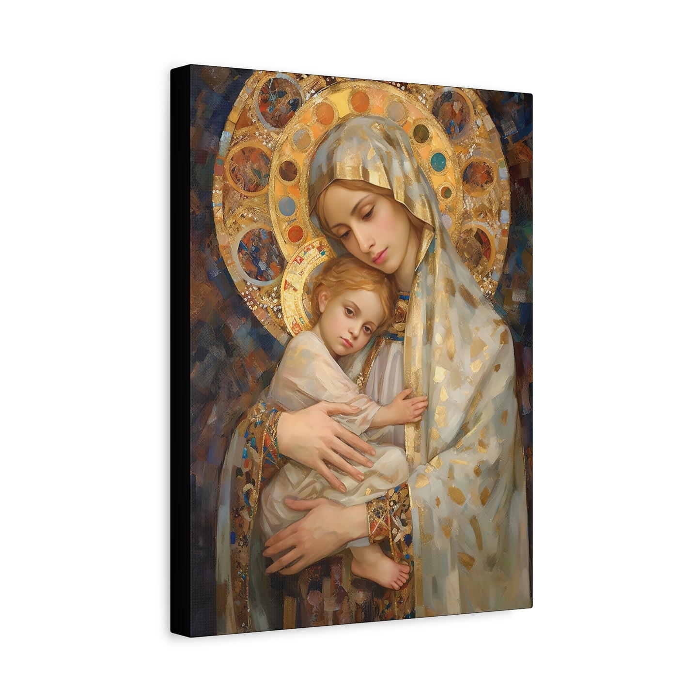 Madonna and Child - Gallery Wrapped Canvas - Sanctified Souls Print - Religious Art for your Home - The Virgin Mary and The Christ Child