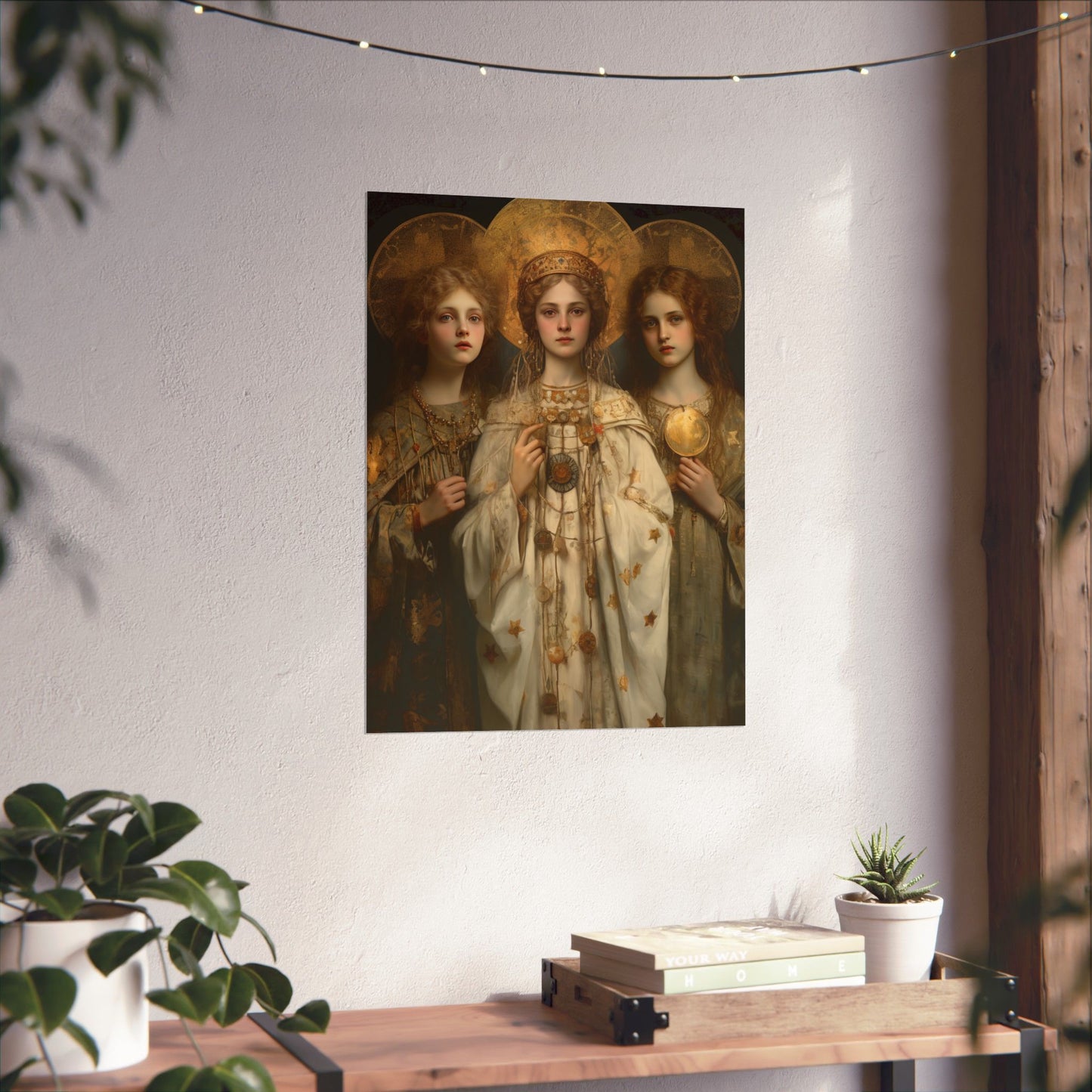 Saints Faith, Charity and Hope - Sanctified Souls Print - Multiple Sizes - Premium Matte Vertical Posters