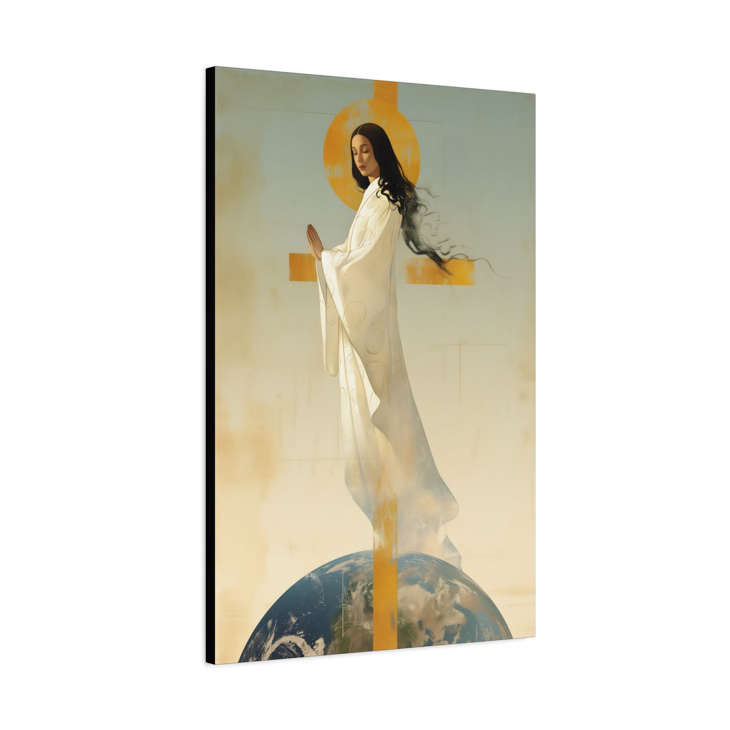 Our Lady of Akita - Mother Mary - Gallery Wrapped Canvas - Print - Religious Art for your Home - Catholic