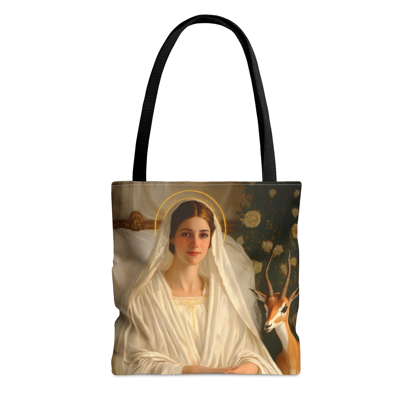 Saint TabithaTote Bag - Large Medium Small Faith Art Bag - Catholic Faith Purse - Religious - Prayer Bag - Devotional Purse
