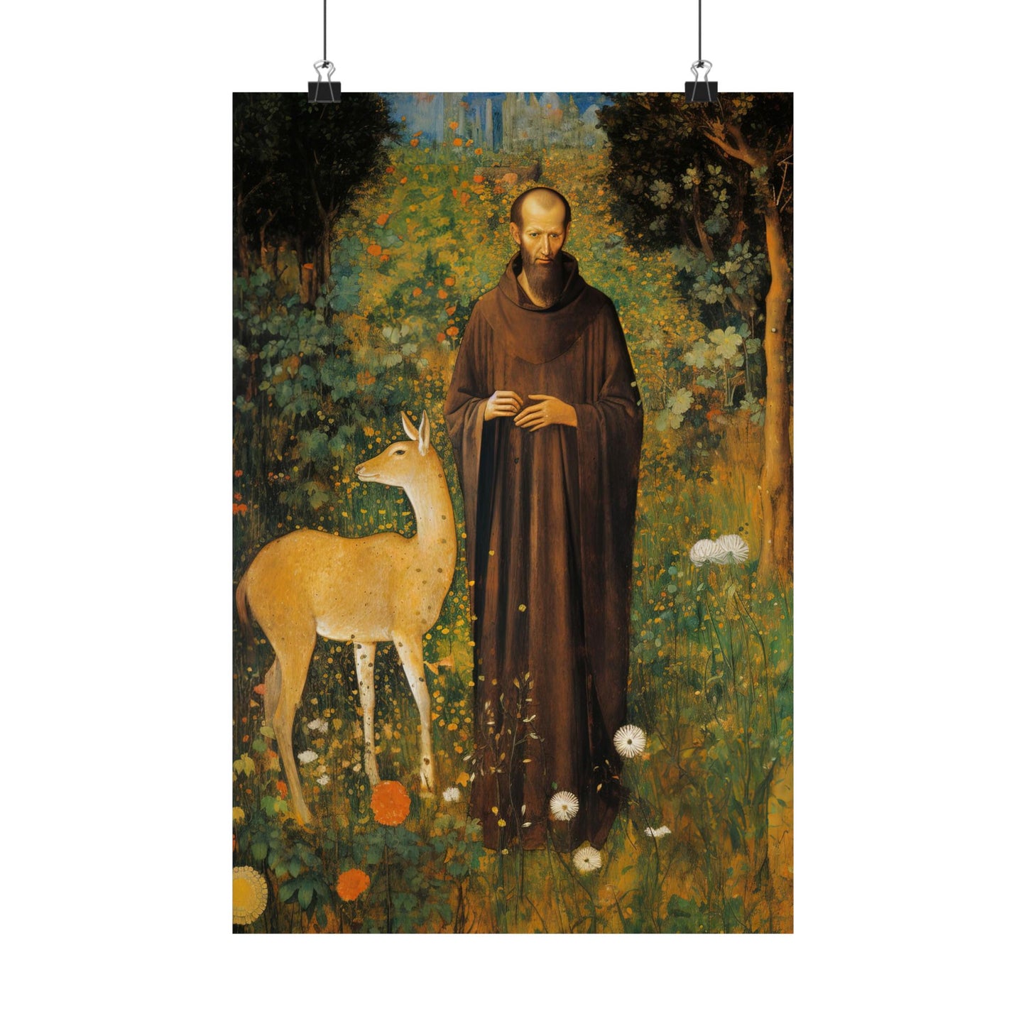 Saint Giles - Sanctified Souls Print - Multiple Sizes - Premium Matte Vertical Posters