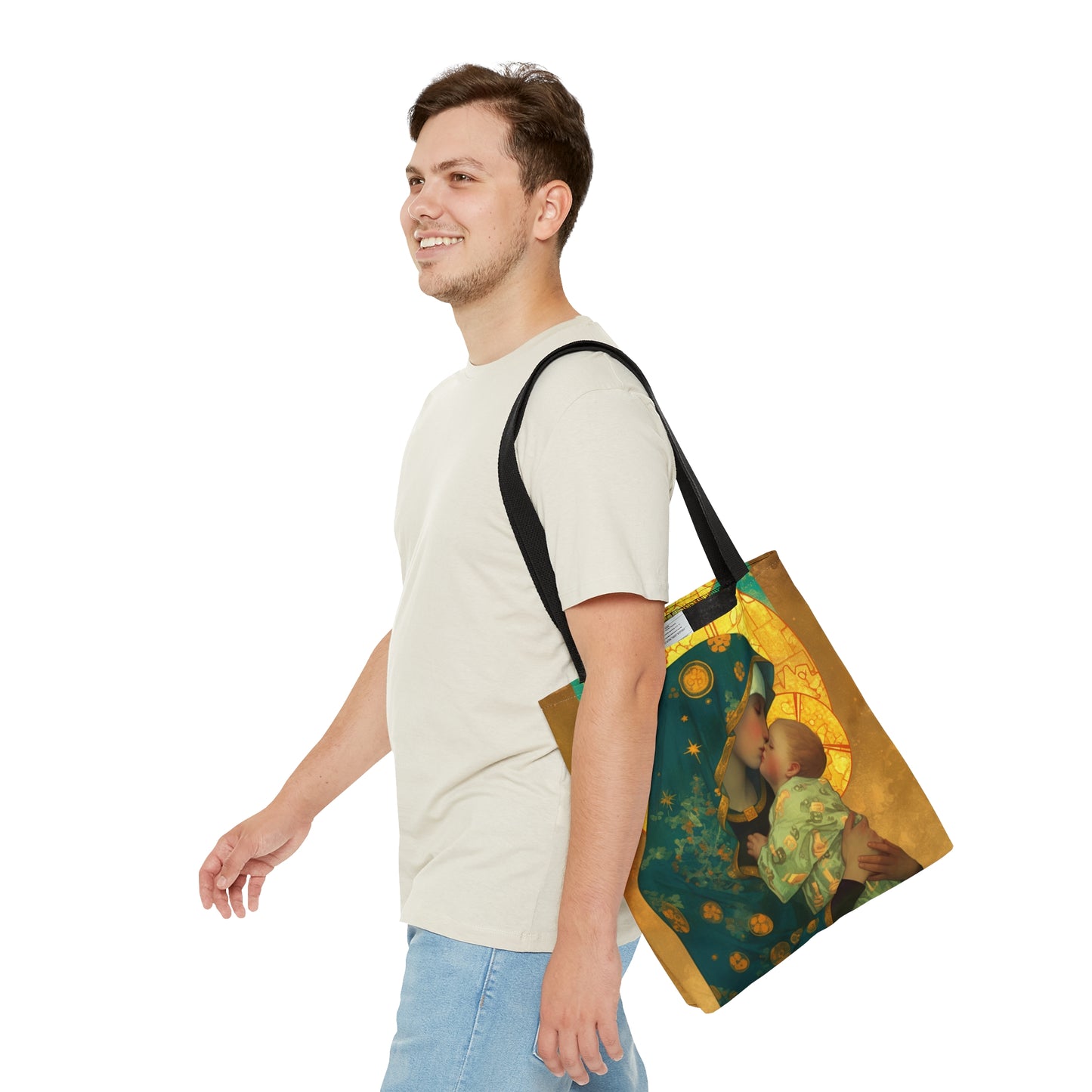 Peaceful Refuge - Mary and the Christ Child Tote Bag - Large Medium Small Faith Art Bag - Catholic Faith Purse - Religious - Bible Bag
