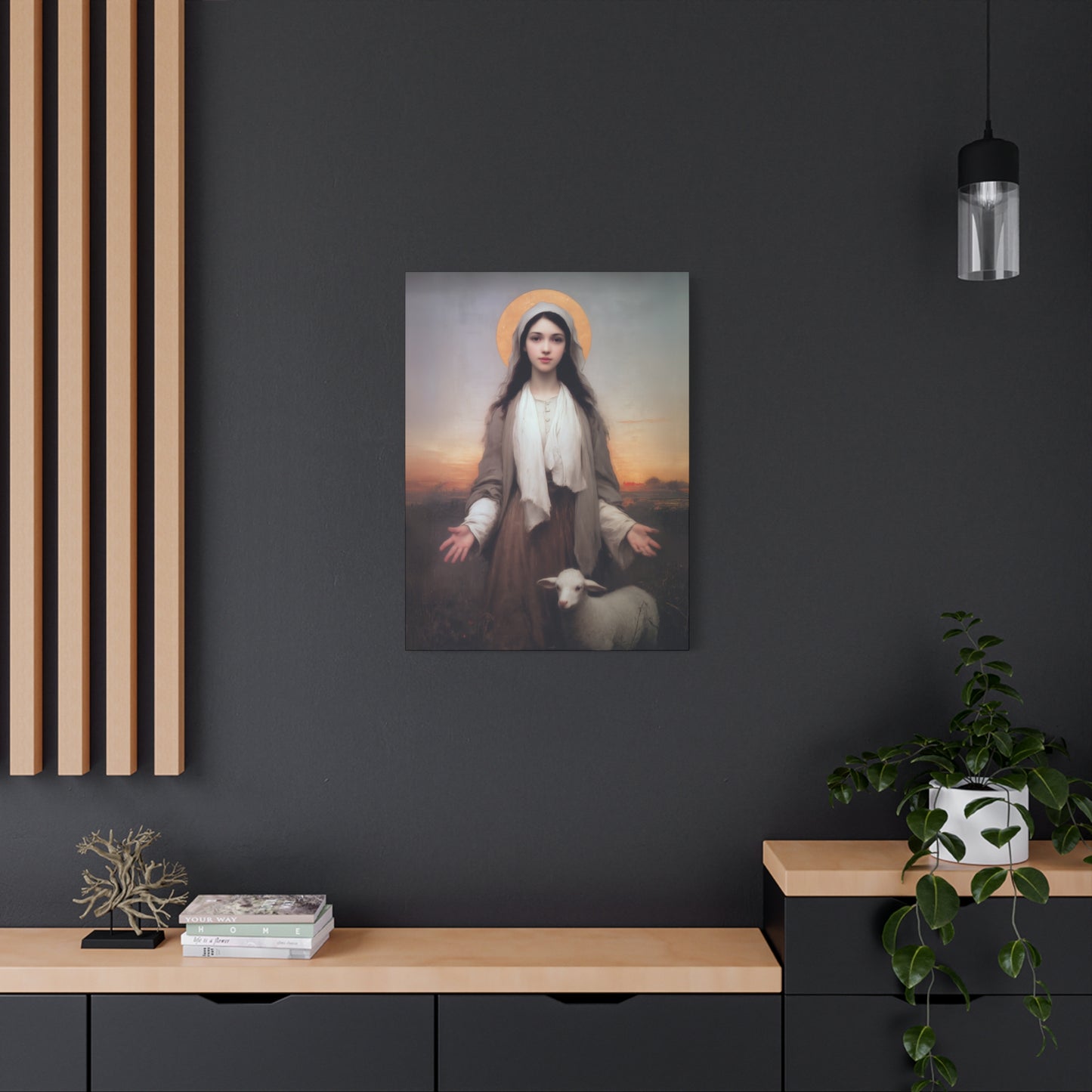 Saint Germaine Cousin - Gallery Wrapped Canvas - Print - Religious Art for your Home - Catholic Art