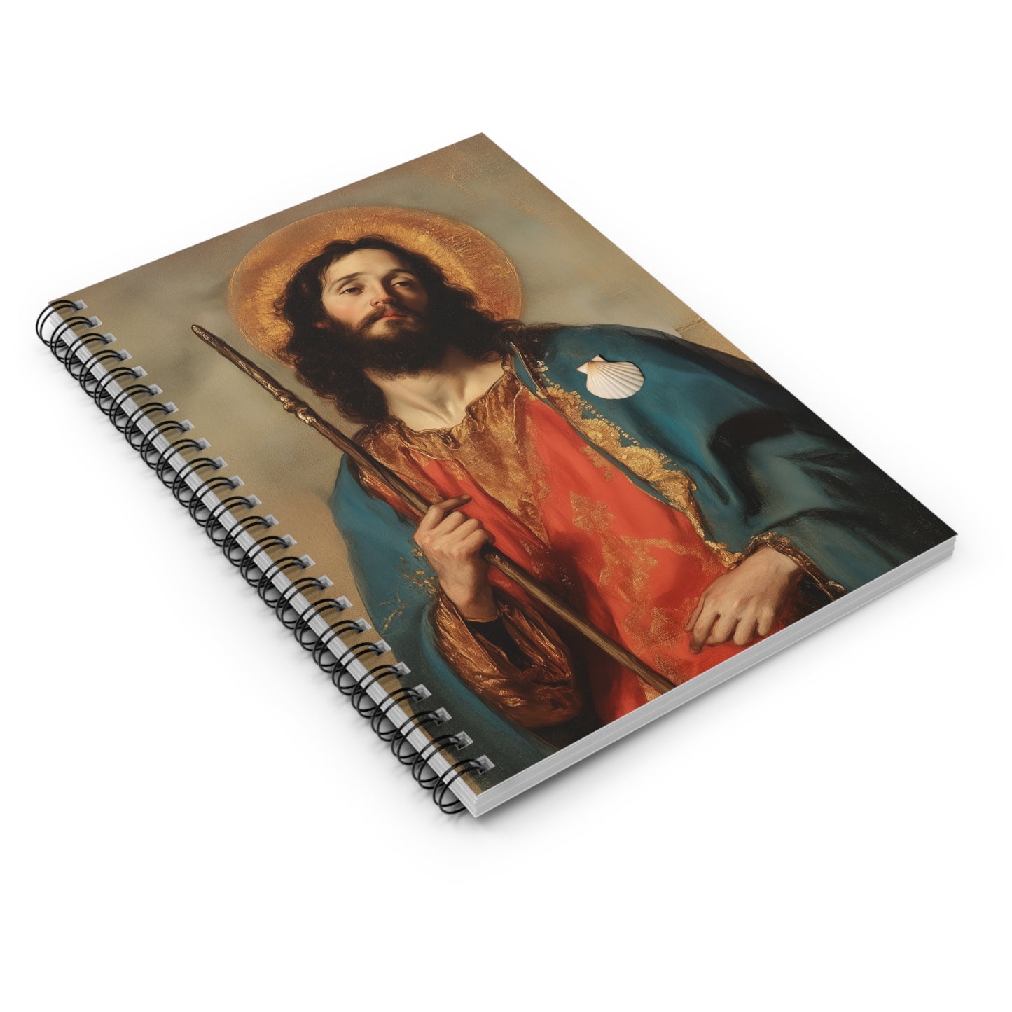 Saint James the Greater - Apostle - Sanctified Souls Art - Religious - Spiral Notebook - Ruled - Catholic - Devotional Journal - Diary