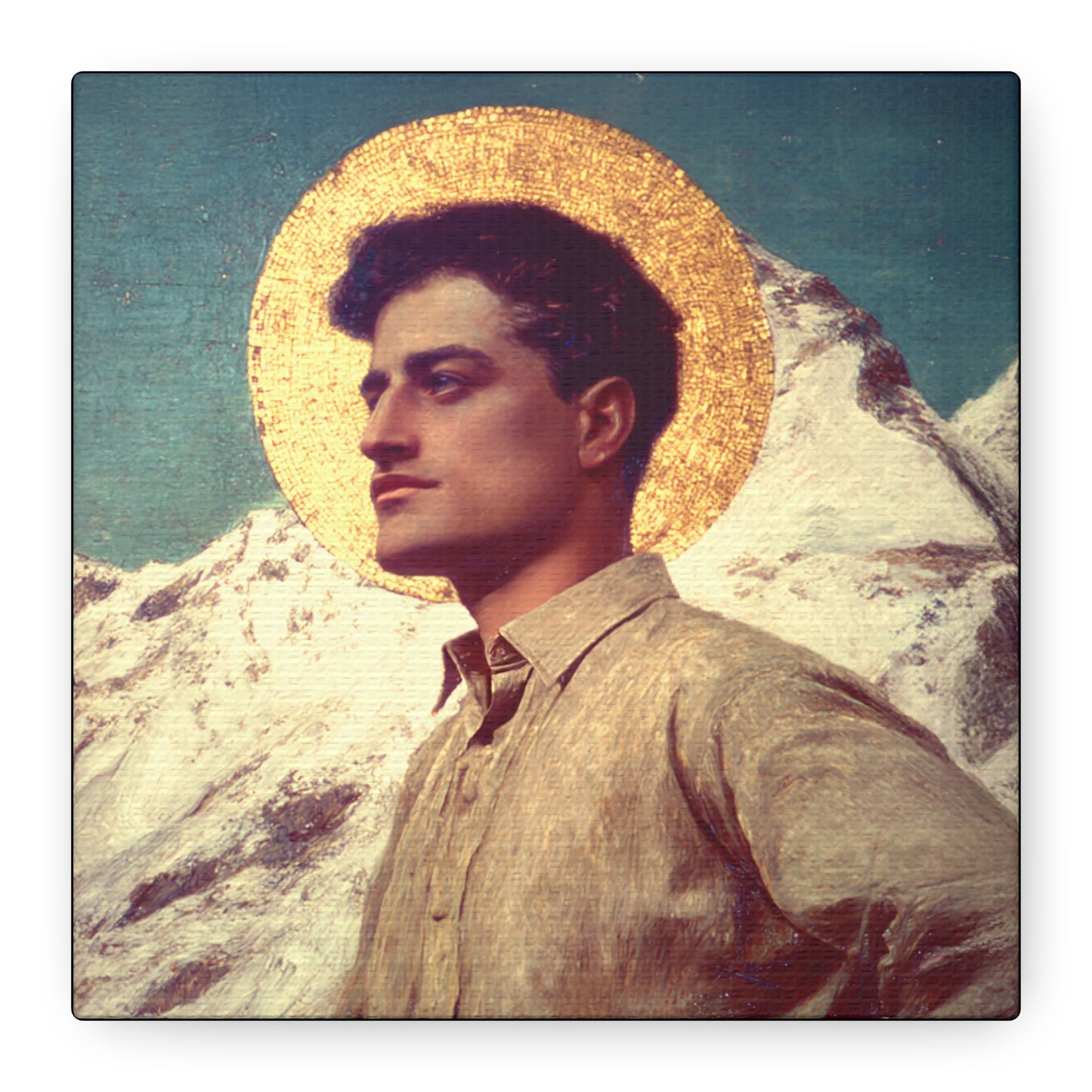 Saint Pier Giorgio Frassati -  Museum Wrapped Canvas - Sanctified Souls Print - Religious Art for your Home - Catholic Patron Saint Art