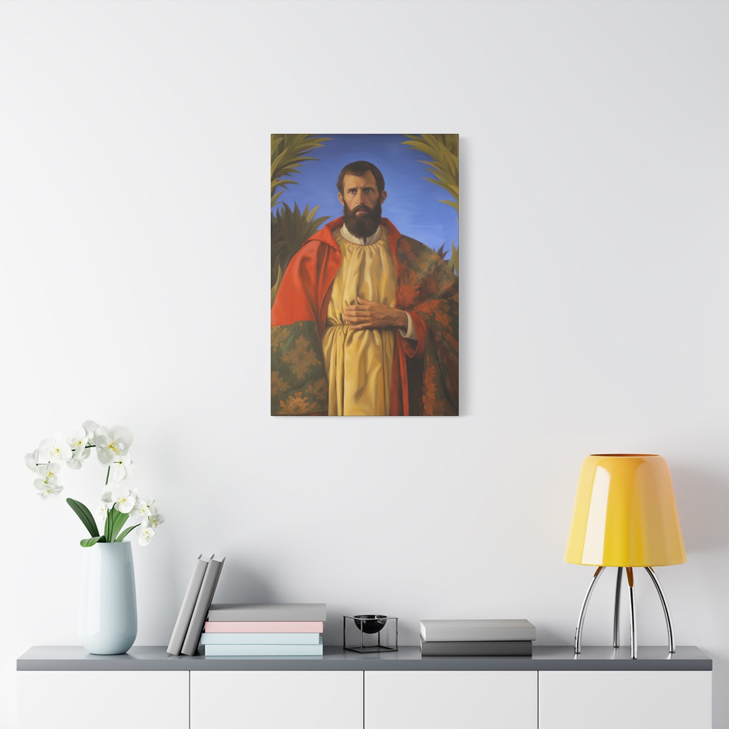 Saint Thomas the Apostle - Museum Wrapped Canvas - Sanctified Souls Print - Religious Art for your Home