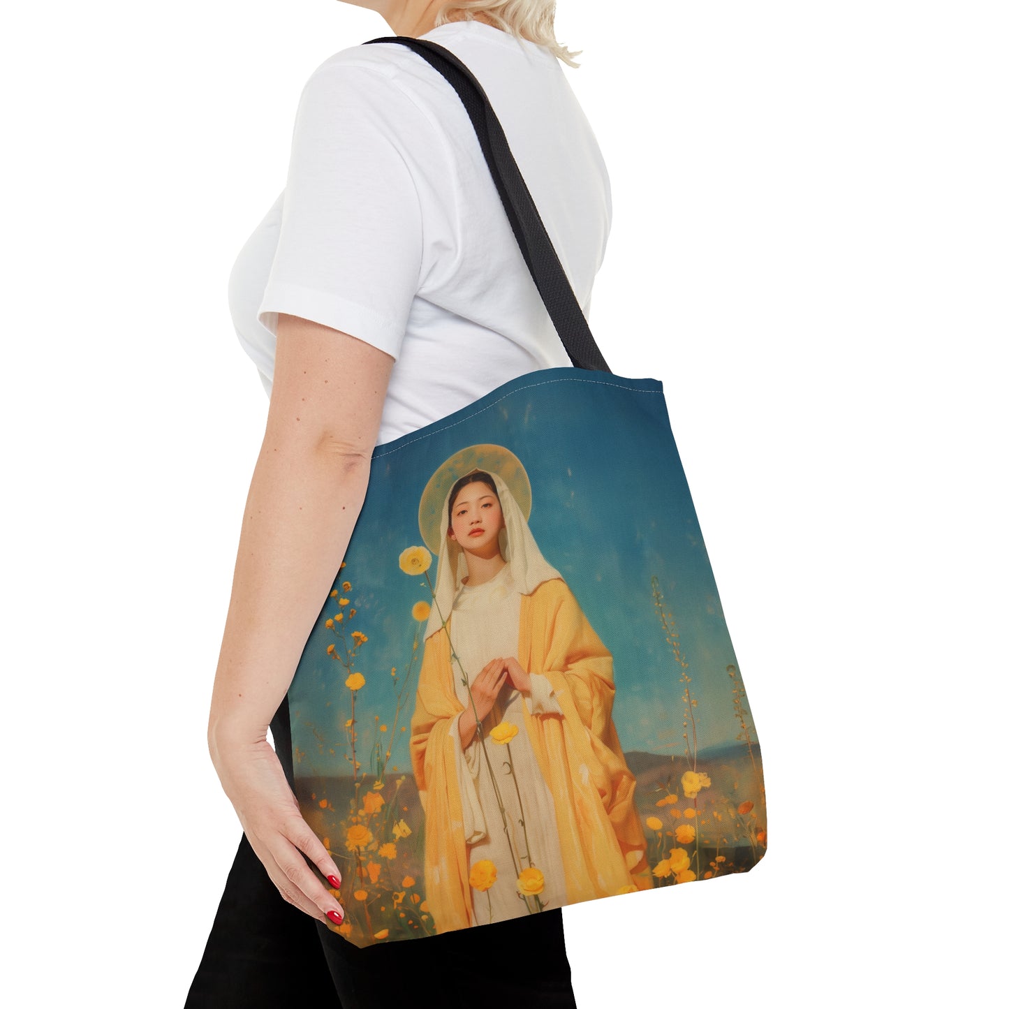 Saint Agatha Lin - Tote Bag - Large Medium Small Faith Art Bag - Catholic Faith Purse