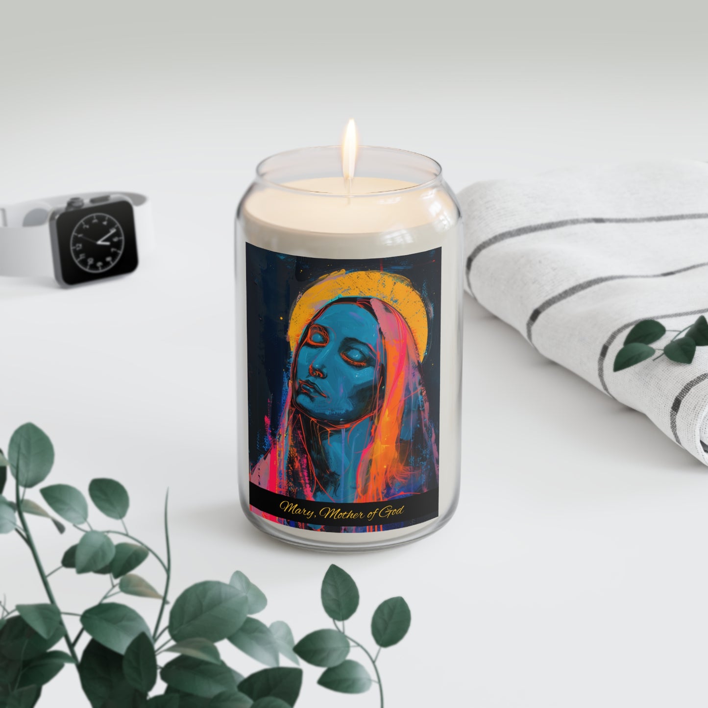 Mary, Mother of God - Mother of Eternal Wisdom - Scented Prayer Candle, 13.75oz -  Candle - Catholic Art -  Scented Candle - Religious