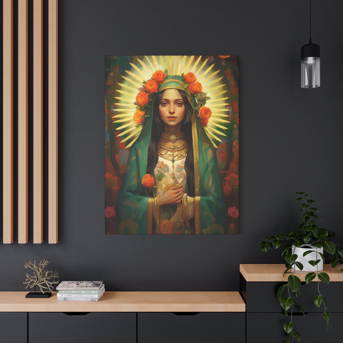 Patroness of Hope Our Lady of Guadalupe Museum Wrapped Canvas Print - Multiple Sizes - Catholic Home art