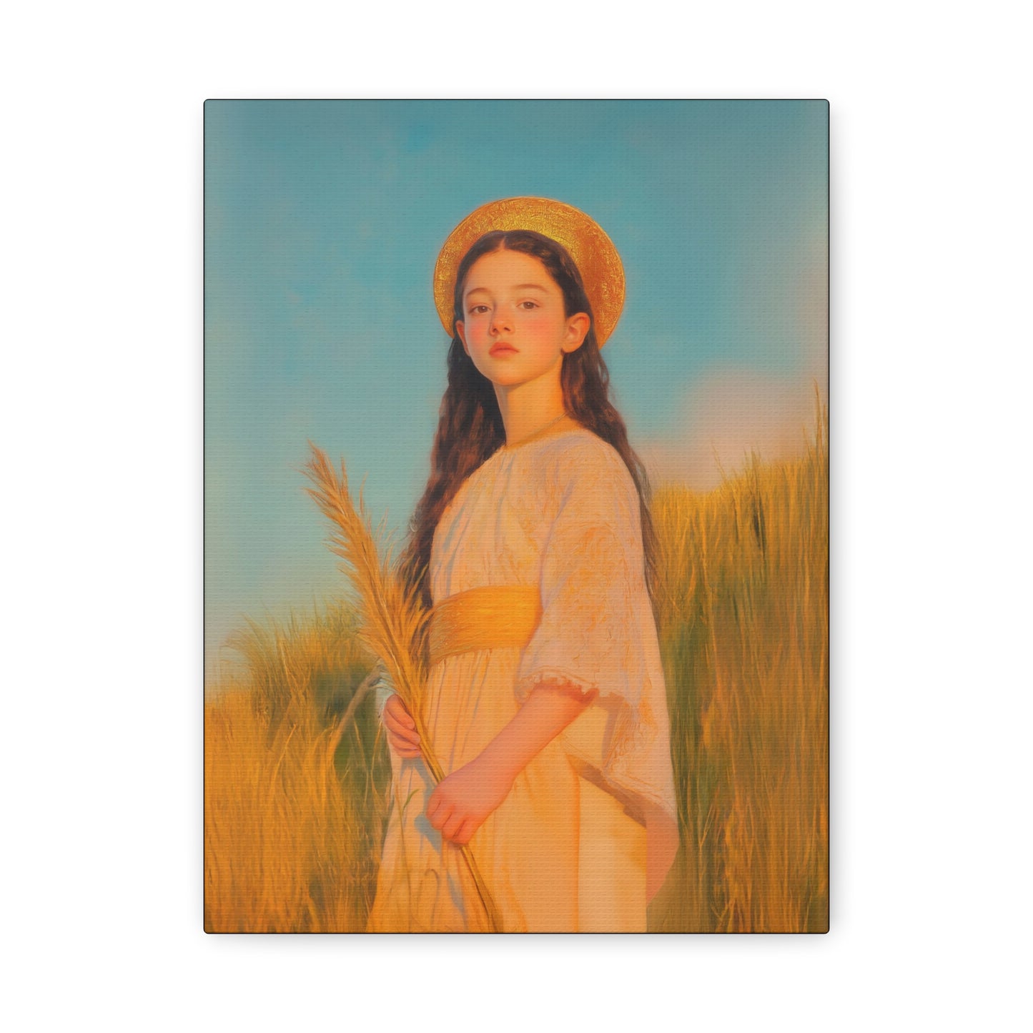 Saint Faith - Multiple Sizes - Catholic Home art - Museum Wrapped Canvas - Sanctified Souls Print - Martyr Saint