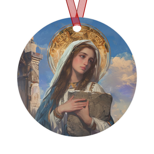 Saint Euphrasia of Constantinople Ornament - Religious Holiday Christmas Ornament and Keepsake - Double sided Keepsake Religious Ornament
