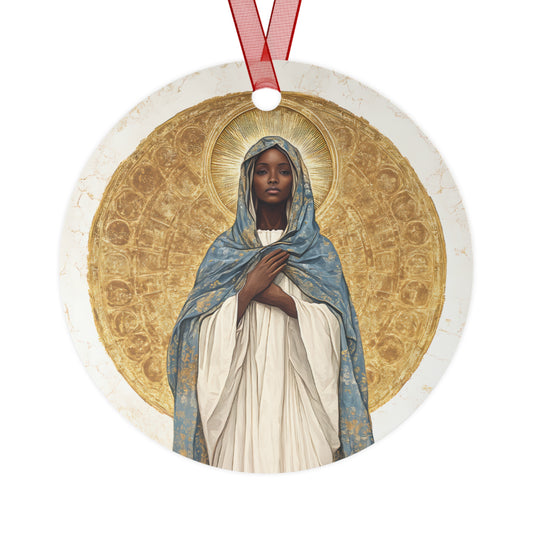 Our Lady of Kibeho- The Vision of Divine Peace Metal Ornament - Religious Holiday Christmas Ornament and Keepsake - Catholic Keepsake