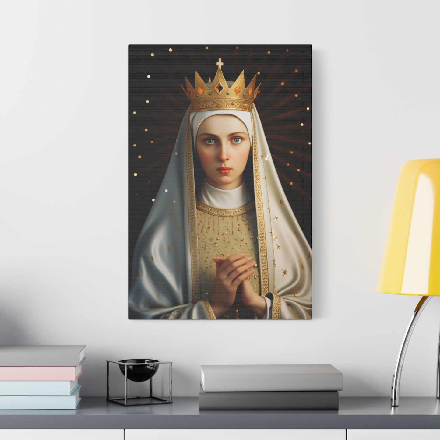 Saint Kinga of Poland Canvas Print - Multiple Sizes - Catholic Home art - Museum Wrapped Canvas - Sanctified Souls Print