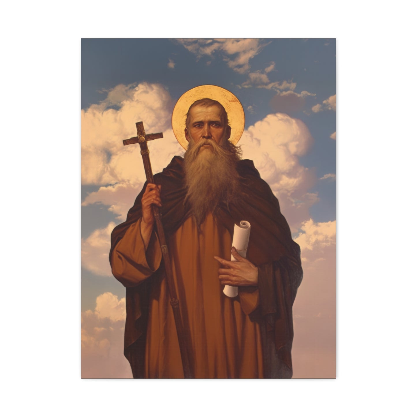 Saint Joannicus the Great / Loannikios of Mount Olympus - Gallery Wrapped Canvas - Print - Religious Art for your Home - Catholic Art Print