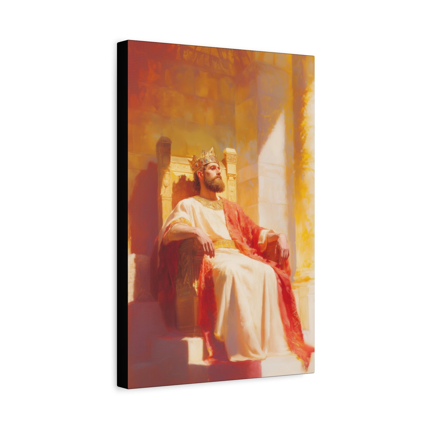 King Solomon: Keeper of God's Understanding - Gallery Wrapped Canvas - Print - Religious Art for your Home - Catholic Art